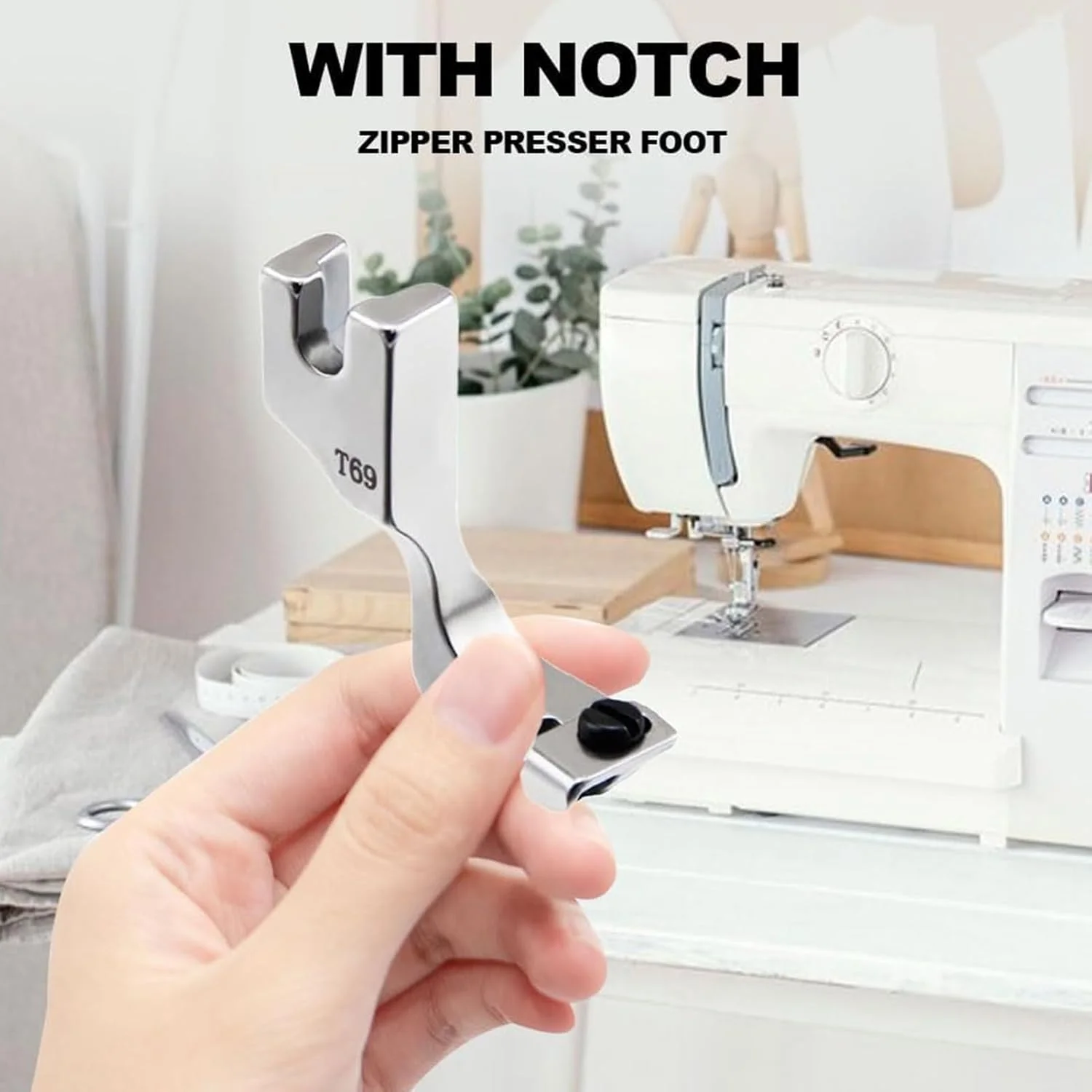 پایه زیپ دوزی چرخ خیاطی - پایه زیپ دوزی تک طرفه قابل تنظیم - لوازم لبه دوزی لباس خانگی برای خیاطان، علاقه مندان، همسر، مادر و مادربزرگ پایه زیپ دوزی چرخ خیاطی - پایه زیپ دوزی تک طرفه قابل تنظیم - لوازم لبه دوزی لباس خانگی برای خیاطان، علاقه مندان، همسر، مادر و مادربزرگ