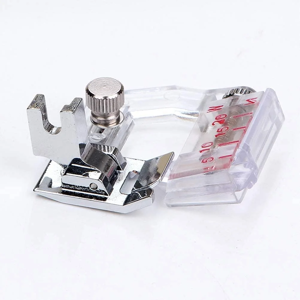 پایه چرخ خیاطی دوجوانهونگ 2 عددی، پایه نوار اریب قابل تنظیم 5 تا 20 میلی متر، مناسب برای چرخ خیاطی های پایه کوتاه برادر، سینگر، ژانومه، کنمور، بیبی لاک