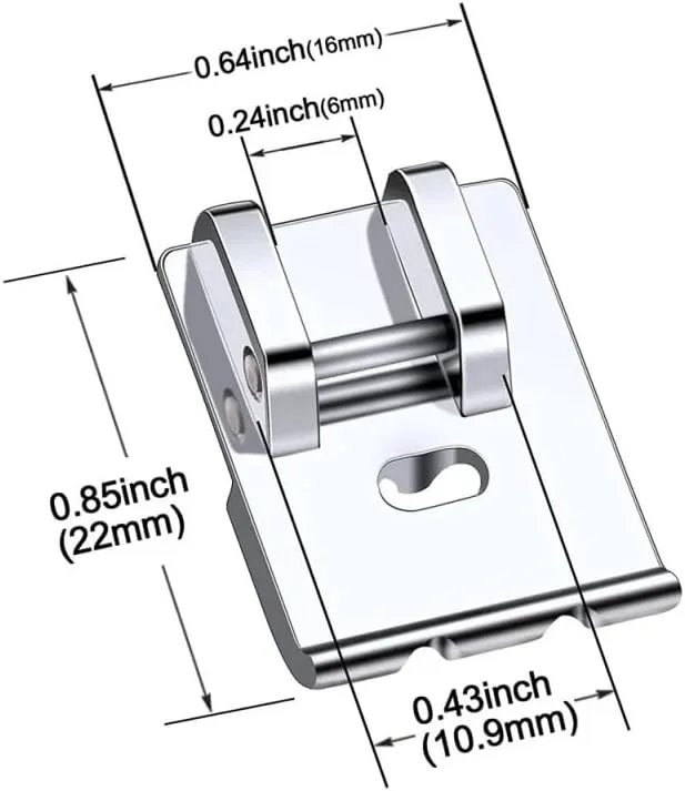پایه دوخت مغزی دوزی Dudnbt - مناسب برای تمام چرخ خیاطی های پایه کوتاه سینگر، برادر، بیبی لاک، ژانومه، وایت، جوکی، نیو هوم، سیمپلیسیتی، النا
