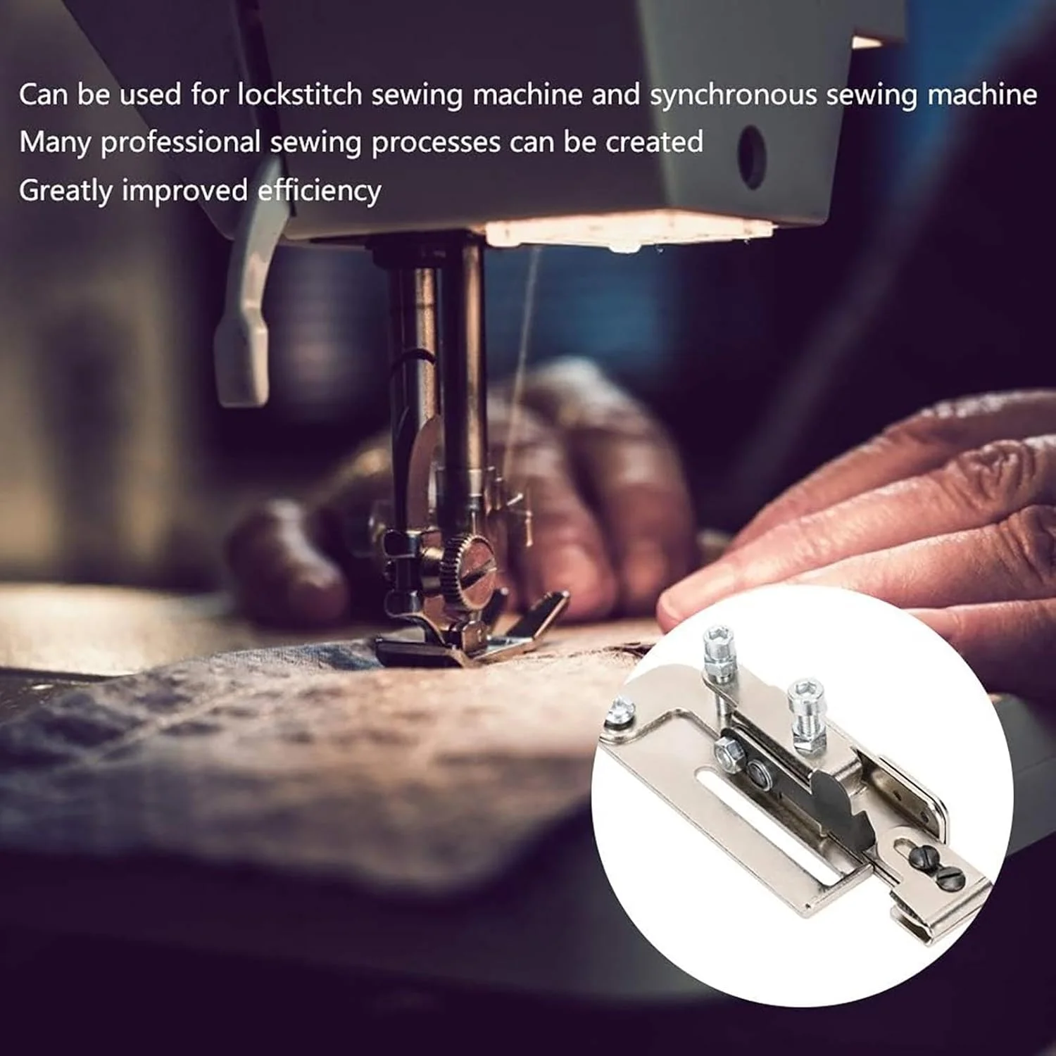 پایه زیپ، لوازم جانبی چرخ خیاطی بادوام و کاربردی | پایه زیپ سازگار با چرخ خیاطی همزمان برای ساخت زیپ بالایی