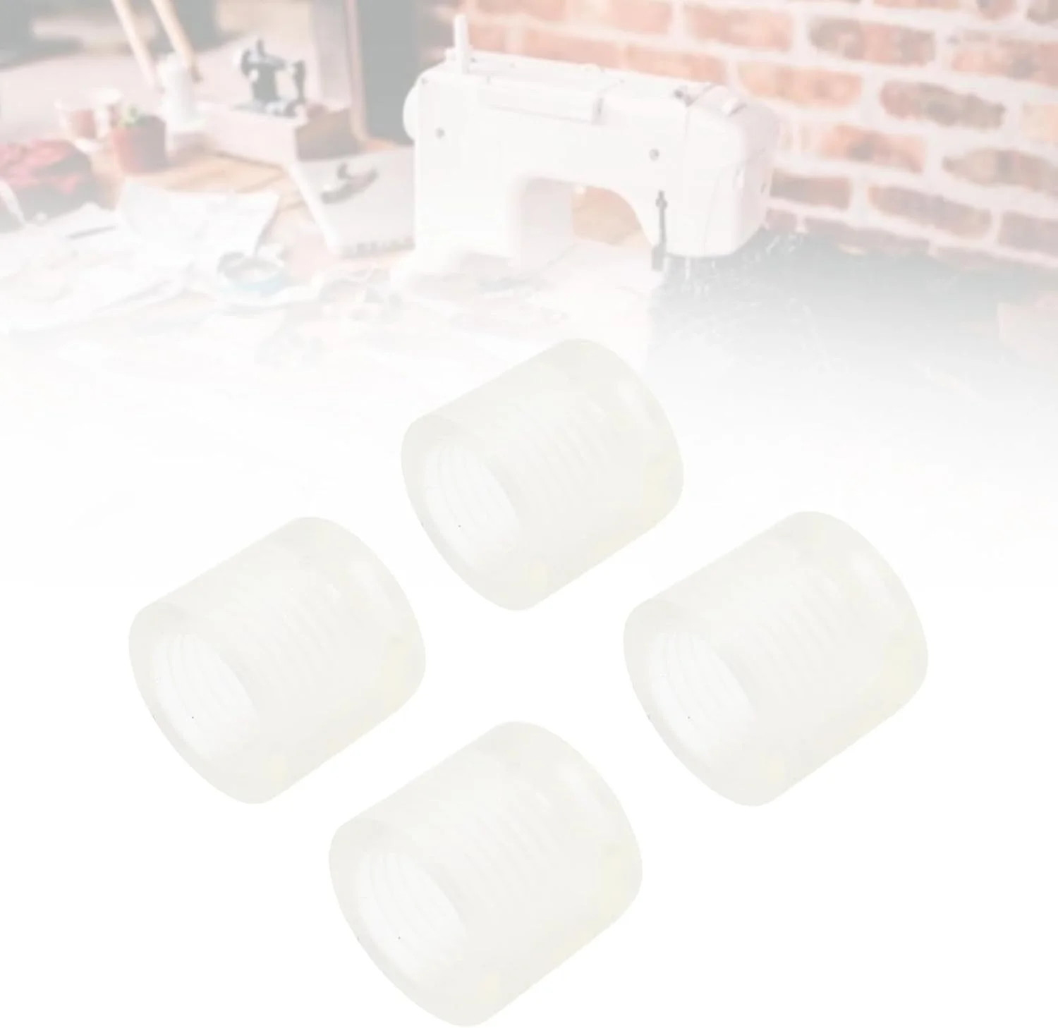 پایه های لرزه گیر پلاستیکی ماشین خیاطی Haofy، ضد لغزش، مناسب برای HD 4452، 6330، 6360، 44S، 64S، 725، 4432، شامل 4 عدد بالشتک پلاستیکی