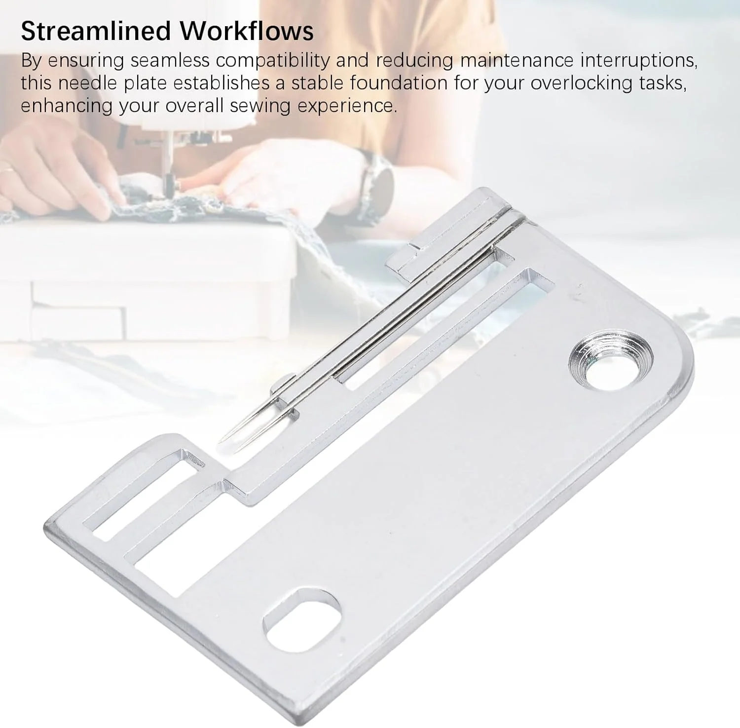 صفحه سوزن هافی 794601009 جایگزین صفحه سوزن استیل ضد زنگ برای ماشین های سردوز 734D 744D با نصب آسان و سطح صاف و صیقلی