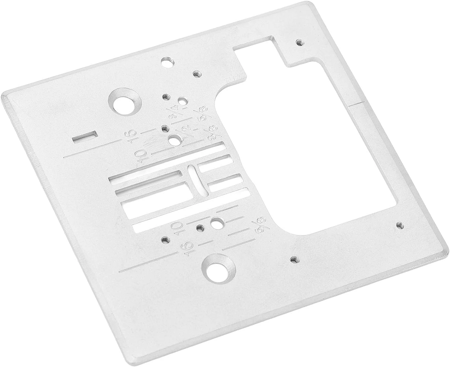 صفحه سوزن چرخ خیاطی Haofy، 7.6x8.4 سانتی متر، صفحه آینه ای برای 7256 7285Q S800 Experience 400، استفاده چند منظوره برای درزهای دقیق