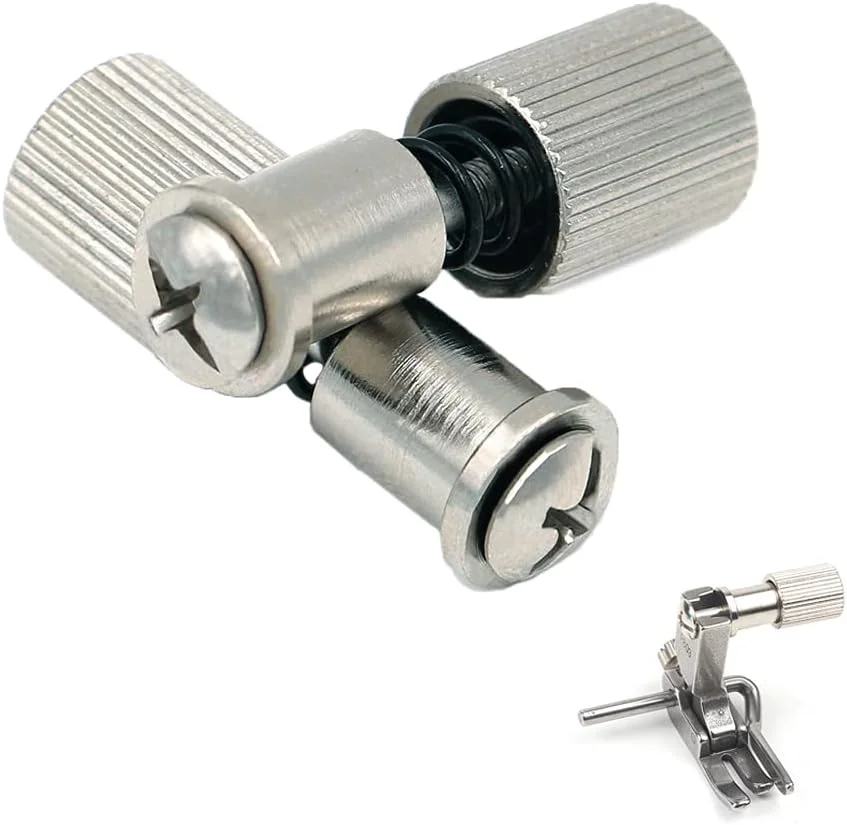 IYBQIU گیره فنری پایه چرخ خیاطی 2 عددی، گیره پایه پرس جهانی، لوازم جانبی بادوام برای تعویض سریع پایه چرخ خیاطی خانگی IYBQIU گیره فنری پایه چرخ خیاطی 2 عددی، گیره پایه پرس جهانی، لوازم جانبی بادوام برای تعویض سریع پایه چرخ خیاطی خانگی