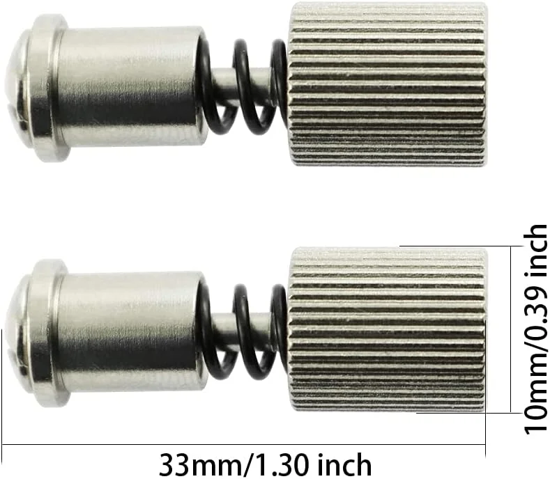 IYBQIU گیره فنری پایه چرخ خیاطی 2 عددی، گیره پایه پرس جهانی، لوازم جانبی بادوام برای تعویض سریع پایه چرخ خیاطی خانگی