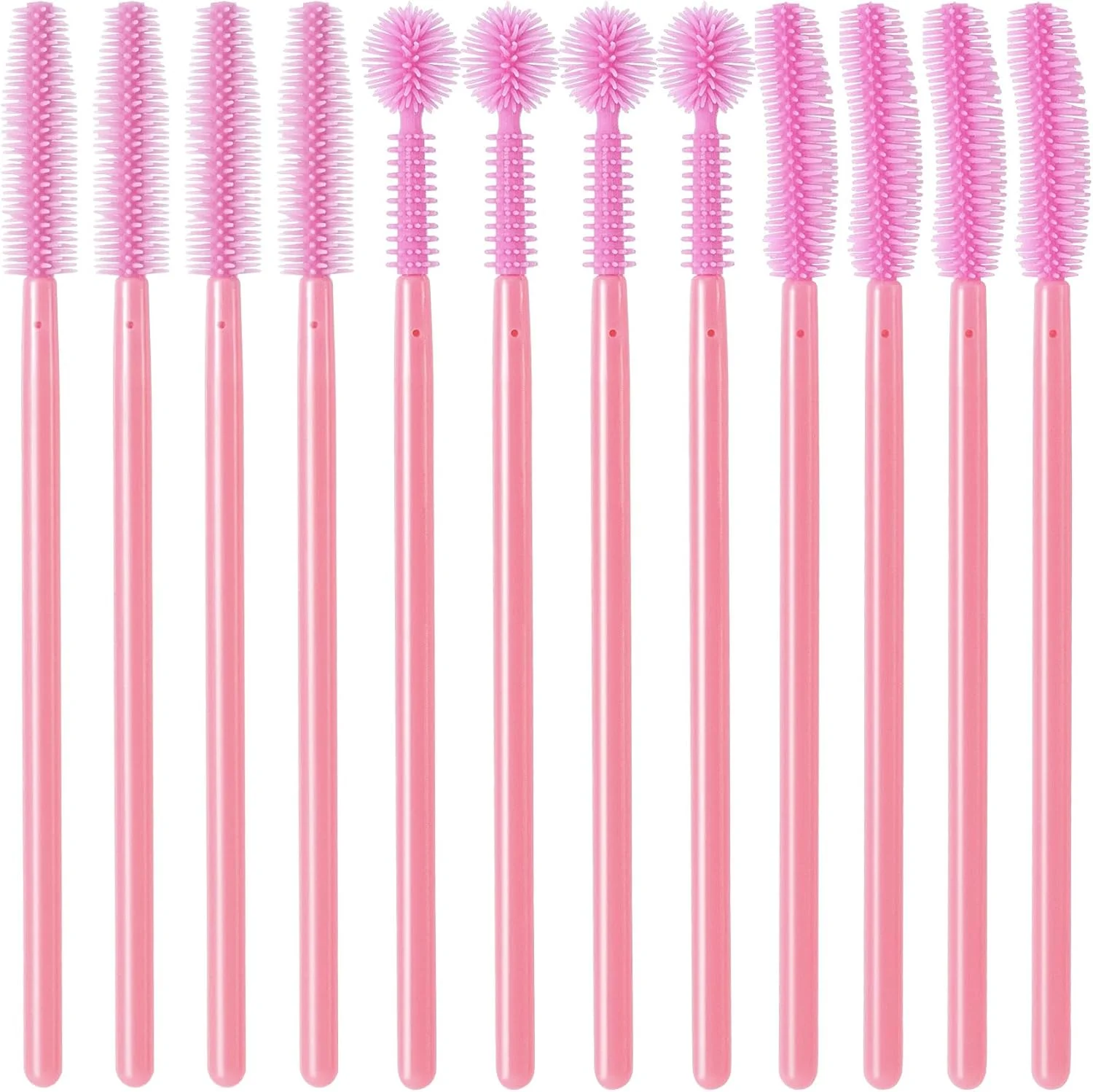 برس تمیز کننده سیلیکونی 12 عددی Isslly برای گوشه و کنارهای چرخ خیاطی، 3 مدل برس تمیز کننده شکاف، برس های تمیز کننده فضاهای کوچک برای شکاف های دستگاه، کیبوردهای کامپیوتر (صورتی)