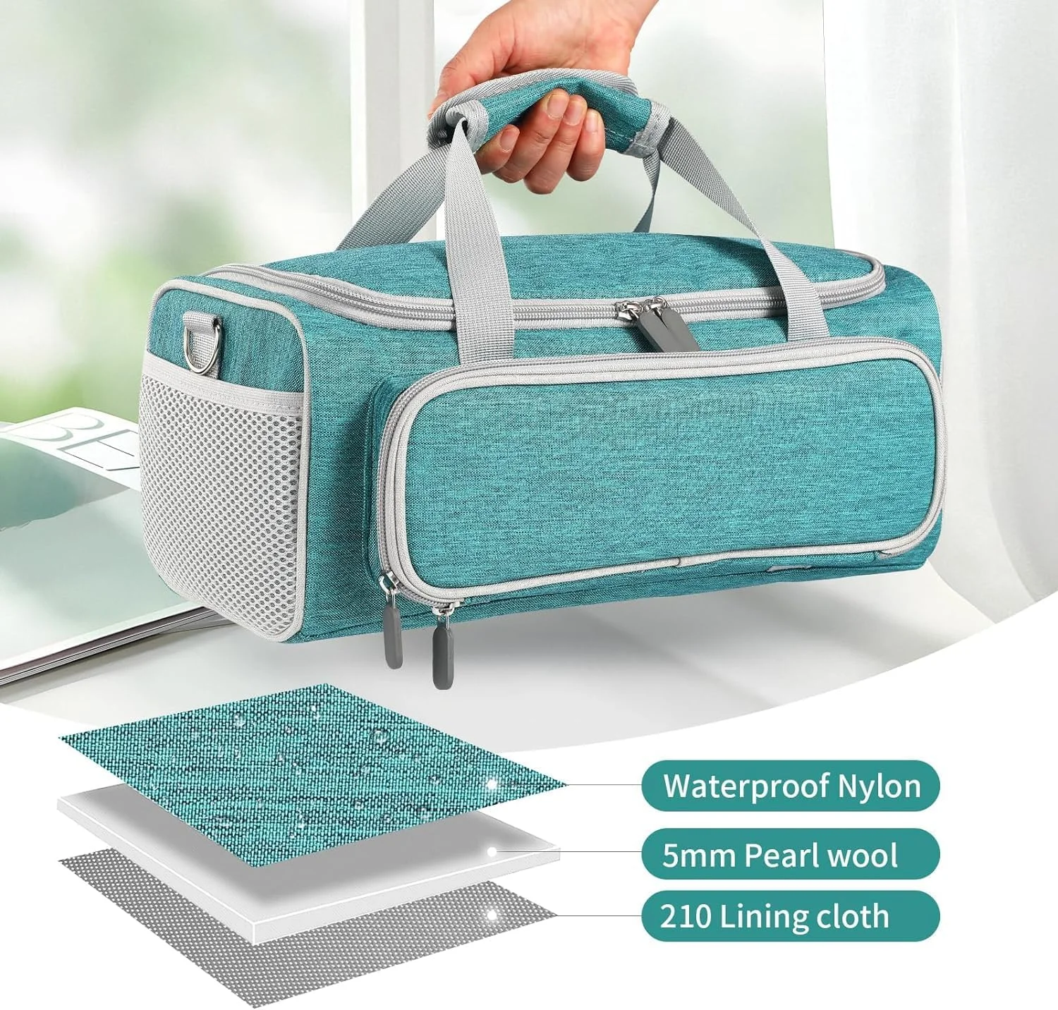 کیف حمل IVODEELA سازگار با دستگاه برش هوشمند Cricut Joy Xtra، کیف نگهداری قابل حمل با بند شانه، سازگار با لوازم جانبی Cricut Joy Xtra، ابزارهای Cricut، سبز کیف حمل IVODEELA سازگار با دستگاه برش هوشمند Cricut Joy Xtra، کیف نگهداری قابل حمل با بند شانه، سازگار با لوازم جانبی Cricut Joy Xtra، ابزارهای Cricut، سبز