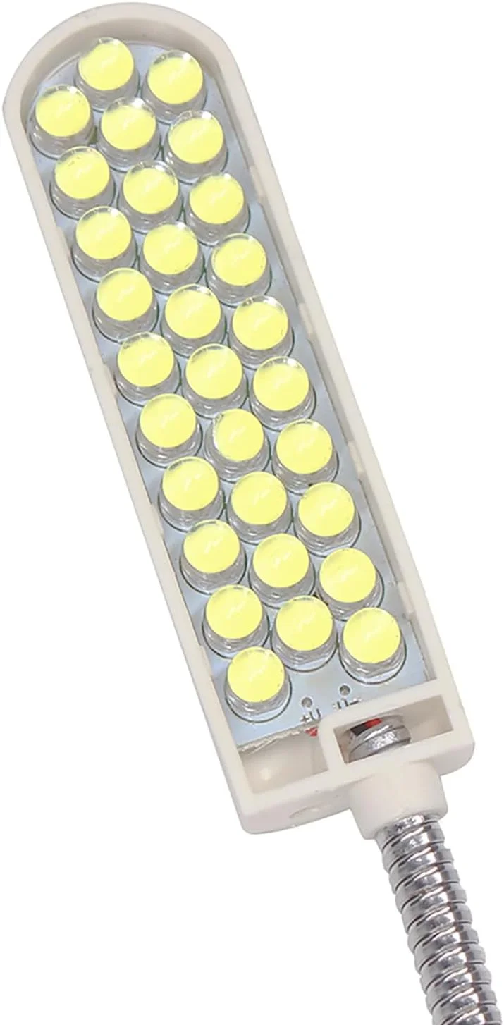 چراغ خیاطی Irovami AC110-245V 2W 30LED با پایه ثابت، لوله انعطاف پذیر و گردن غازی برای کارهای خانه چراغ خیاطی Irovami AC110-245V 2W 30LED با پایه ثابت، لوله انعطاف پذیر و گردن غازی برای کارهای خانه