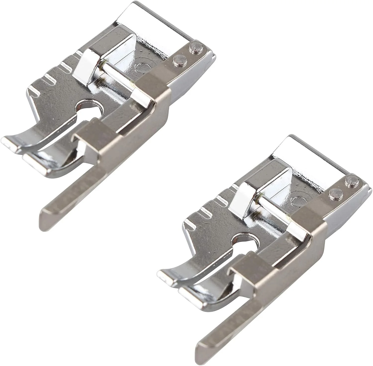 پایه دوخت تکه دوزی ژوپتو 2 عددی 1/4 اینچی (یک چهارم اینچ) با راهنمای لبه 9901، لوازم جانبی جایگزین چرخ خیاطی خانگی سازگار با تمام چرخ خیاطی های پایه کوتاه دکمه ای سینگر، برادر، تویوتا، بیبی لاک