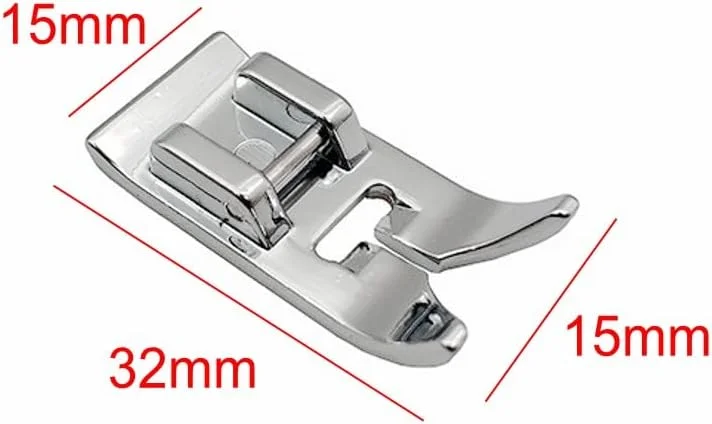 مجموعه 5 عددی پایه چرخ خیاطی JZK، شامل پایه زیپ دوزی، پایه دوخت مستقیم و پایه زیگزاگ چند منظوره برای چرخ خیاطی های خانگی