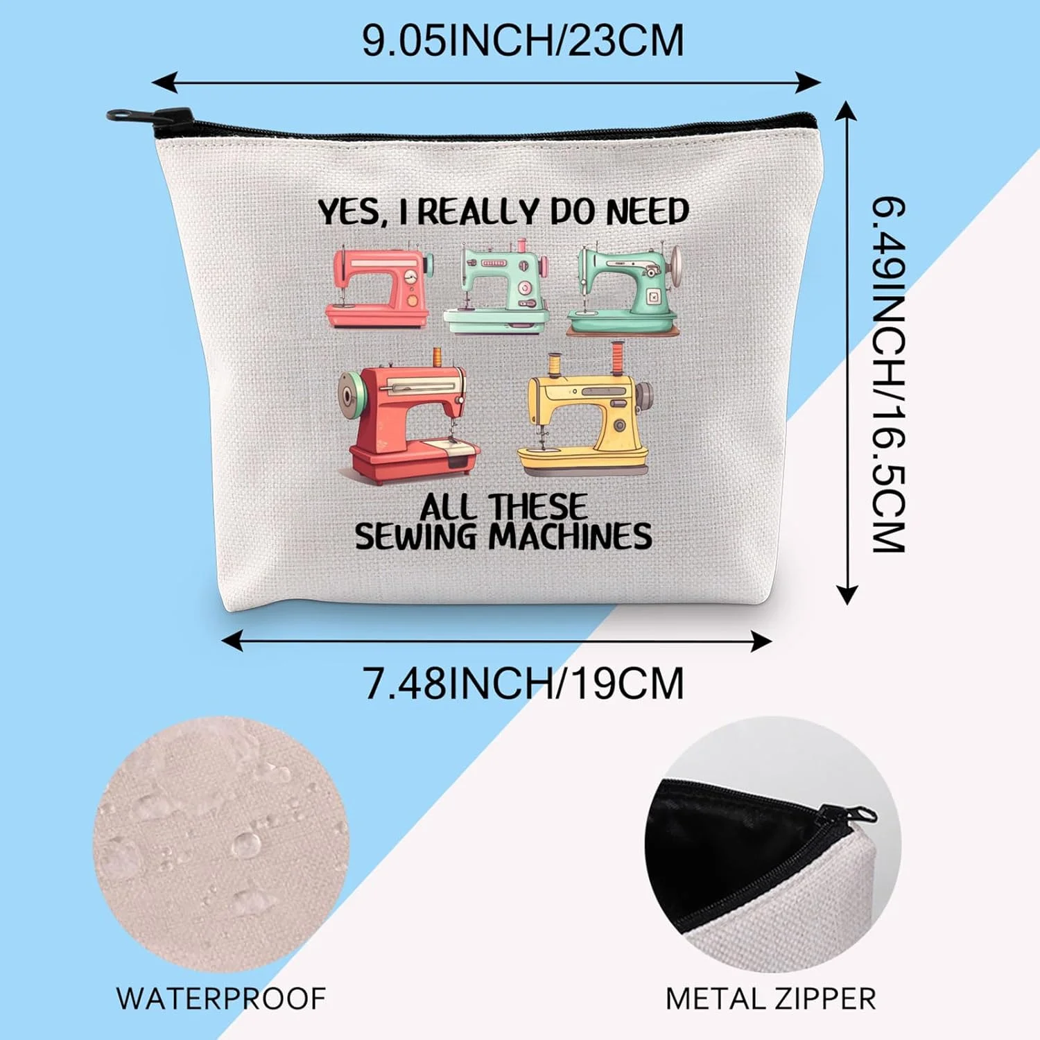 LEVLO کیف لوازم آرایش طرح چرخ خیاطی، هدیه ای برای دوستداران خیاطی، خیاط ها و هنرمندان (چرخ خیاطی 3UK) LEVLO کیف لوازم آرایش طرح چرخ خیاطی، هدیه ای برای دوستداران خیاطی، خیاط ها و هنرمندان (چرخ خیاطی 3UK)