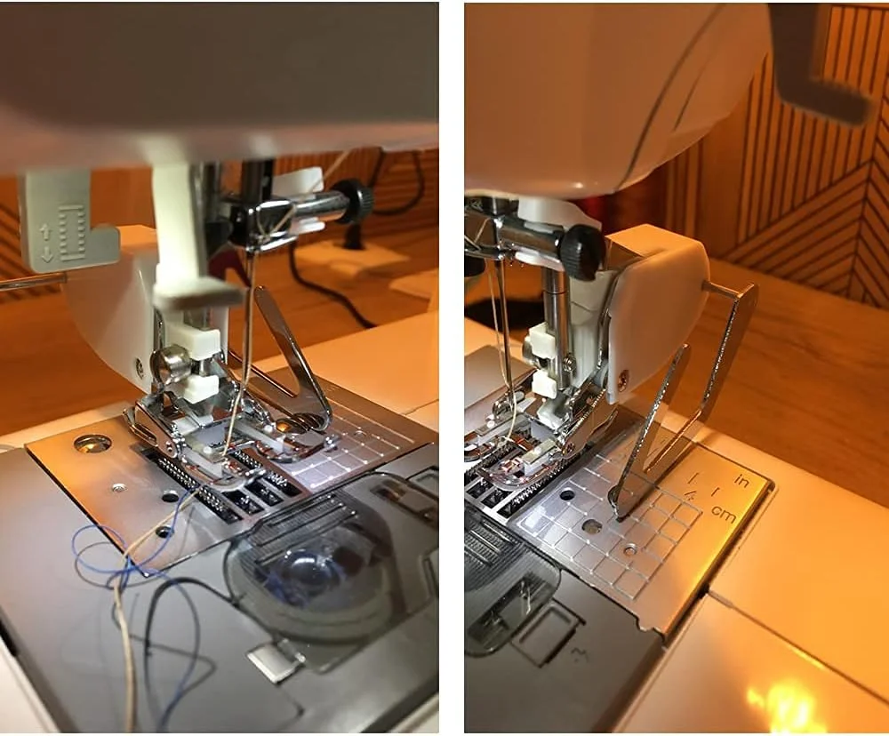 پایه دوخت چرخ خیاطی LNKA، پایه راه رونده، انگشت باز، تغذیه یکنواخت SA188 به همراه راهنما برای Brother F033N F033 XC2214002 پایه دوخت چرخ خیاطی LNKA، پایه راه رونده، انگشت باز، تغذیه یکنواخت SA188 به همراه راهنما برای Brother F033N F033 XC2214002