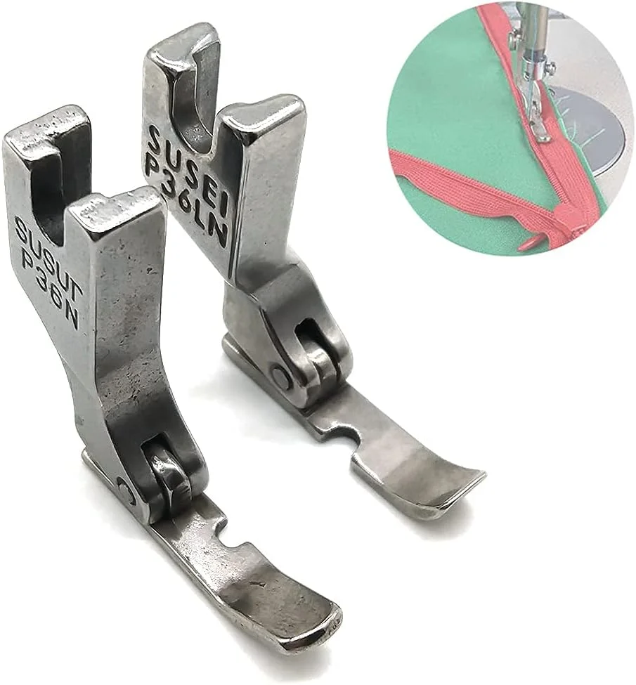 پایه زیپ دوزی صنعتی طنابی LNKA مدل P36N/P36LN برای پایه های چپ و راست مناسب چرخ خیاطی های Singer Brother Juki پایه زیپ دوزی صنعتی طنابی LNKA مدل P36N/P36LN برای پایه های چپ و راست مناسب چرخ خیاطی های Singer Brother Juki