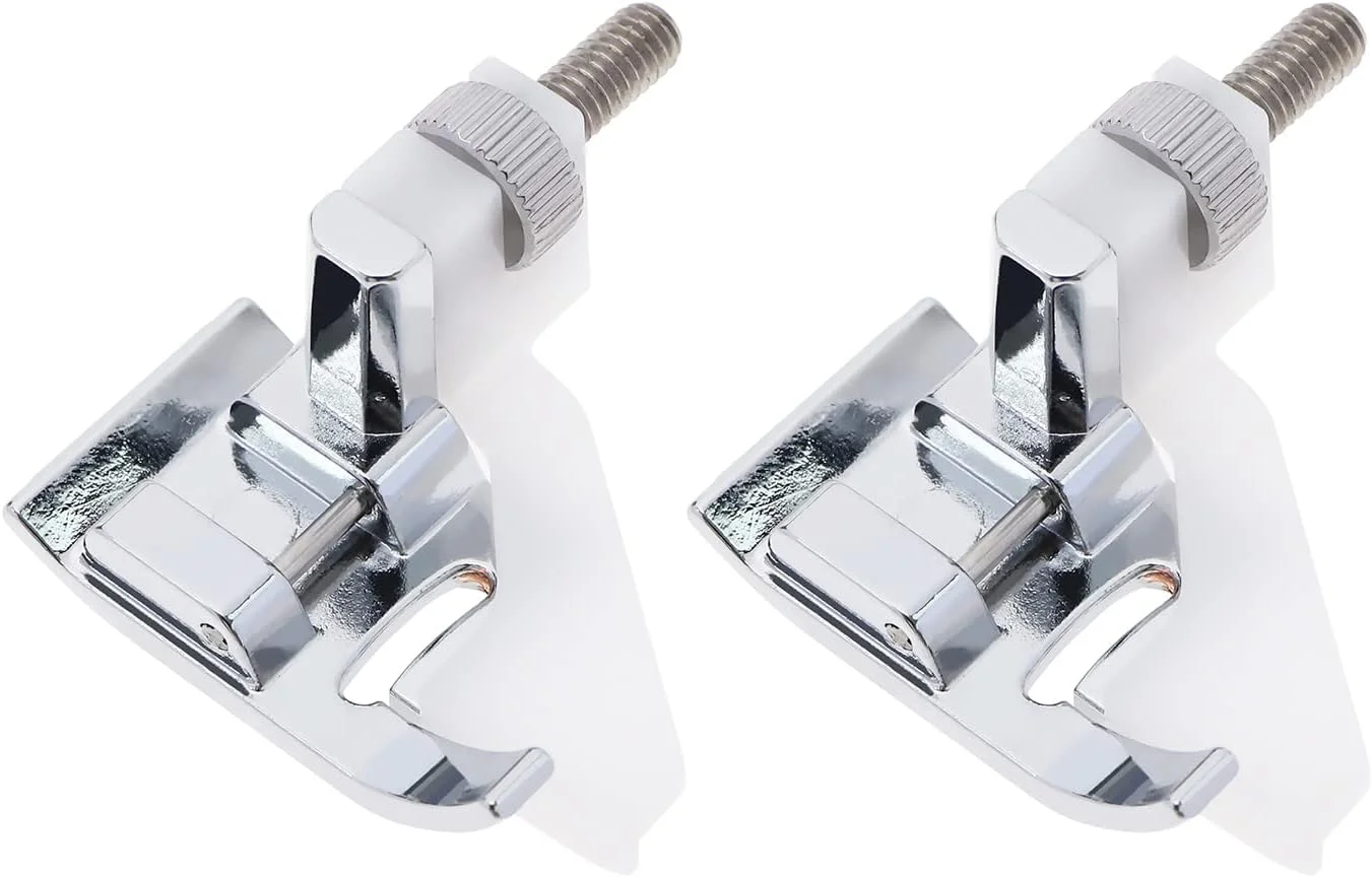 پایه دوخت نامرئی لبه (2 عددی) سازگار با اکثر چرخ خیاطی های خانگی پایه کوتاه برای دوخت لبه، پارچه توری و اتصال لبه پایه دوخت نامرئی لبه (2 عددی) سازگار با اکثر چرخ خیاطی های خانگی پایه کوتاه برای دوخت لبه، پارچه توری و اتصال لبه