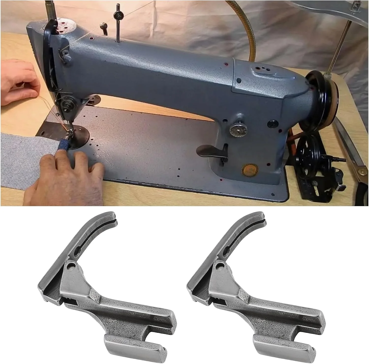 پایه چرخ خیاطی صنعتی 4 عددی Lord of the Tools، پایه زیپ دوزی لولایی شکاف دار ساق بلند 40322SH P363 سازگار با Singer 121D Centurion پایه چرخ خیاطی صنعتی 4 عددی Lord of the Tools، پایه زیپ دوزی لولایی شکاف دار ساق بلند 40322SH P363 سازگار با Singer 121D Centurion