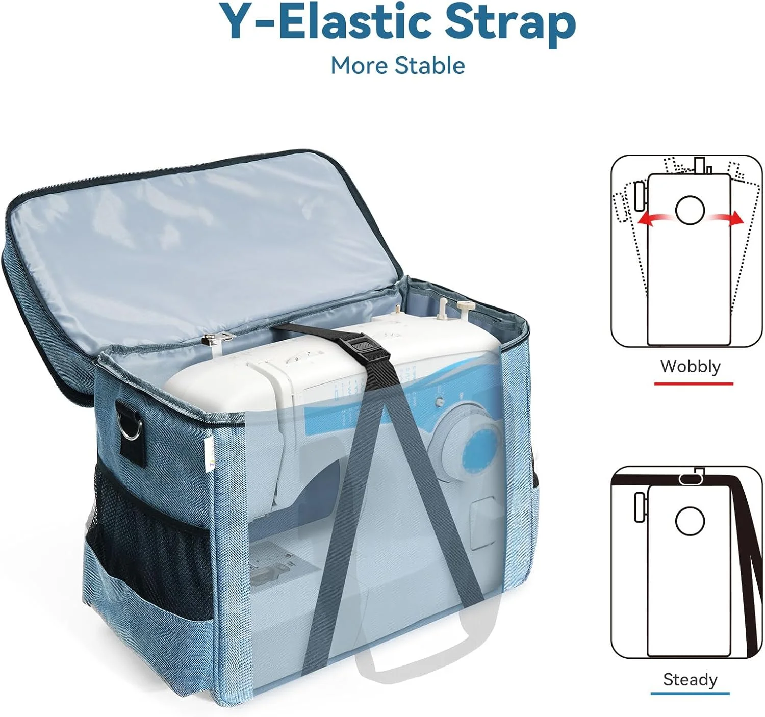 کیف چرخ خیاطی لورزون با چرخ، کیف حمل چرخ خیاطی چرخ دار، مناسب برای اکثر ماشین ها کیف چرخ خیاطی لورزون با چرخ، کیف حمل چرخ خیاطی چرخ دار، مناسب برای اکثر ماشین ها