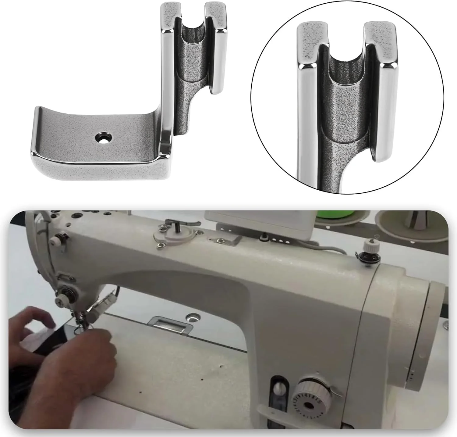 پایه لبۀ دوزی چرخ خیاطی صنعتی لرد آف تولز، سایز 1/4 اینچ، مدل 36069L، جنس فولاد، مناسب برای چرخ های BROTHER B705 B707 و SINGER، بسته 2 عددی پایه لبۀ دوزی چرخ خیاطی صنعتی لرد آف تولز، سایز 1/4 اینچ، مدل 36069L، جنس فولاد، مناسب برای چرخ های BROTHER B705 B707 و SINGER، بسته 2 عددی