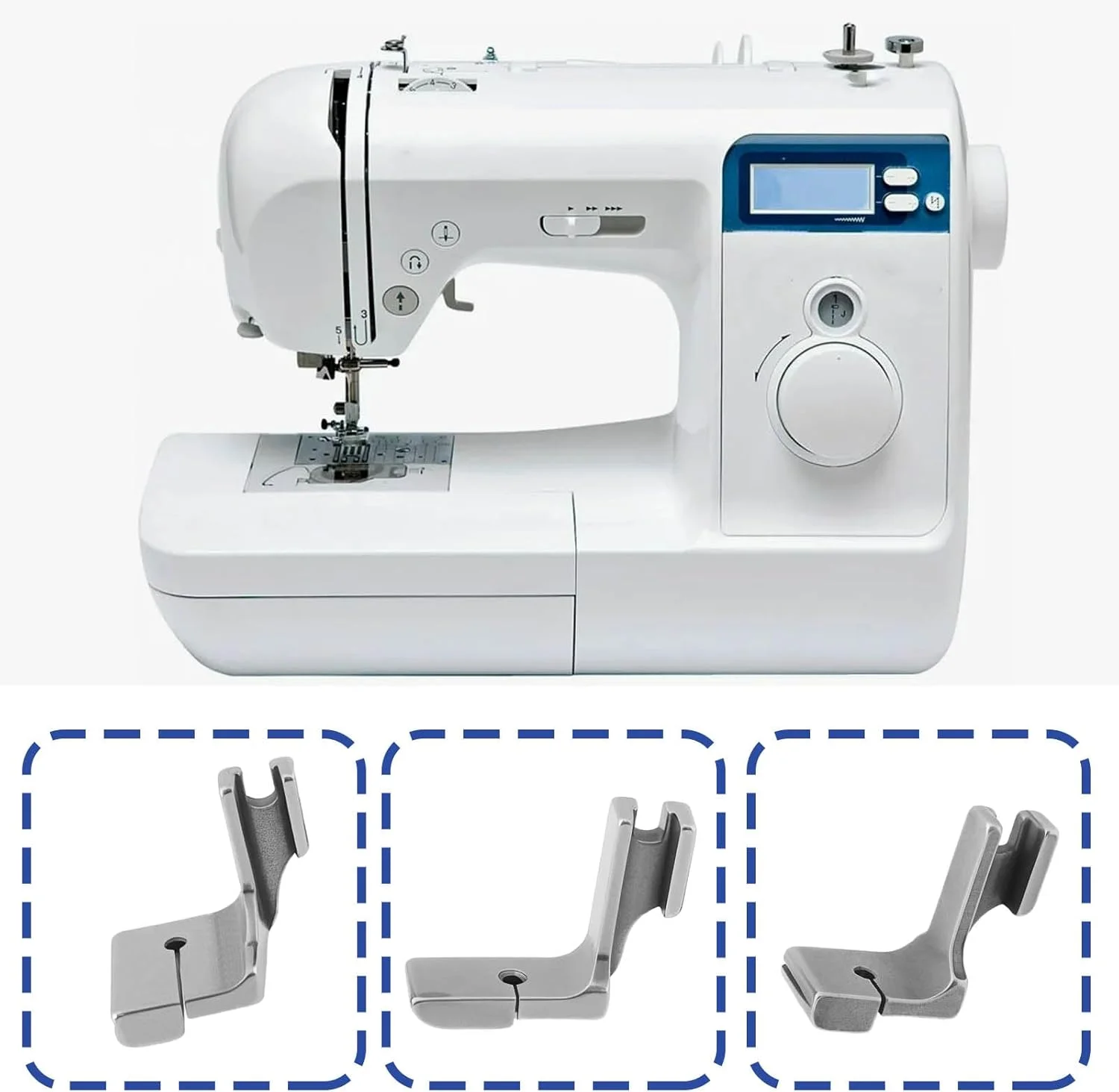 پک 3 عددی پایه لبۀ چرخ خیاطی The Lord of the Tools مناسب برای چرخ خیاطی های Juki، Singer و Brother مدل های P5، P50 و P5W پک 3 عددی پایه لبۀ چرخ خیاطی The Lord of the Tools مناسب برای چرخ خیاطی های Juki، Singer و Brother مدل های P5، P50 و P5W