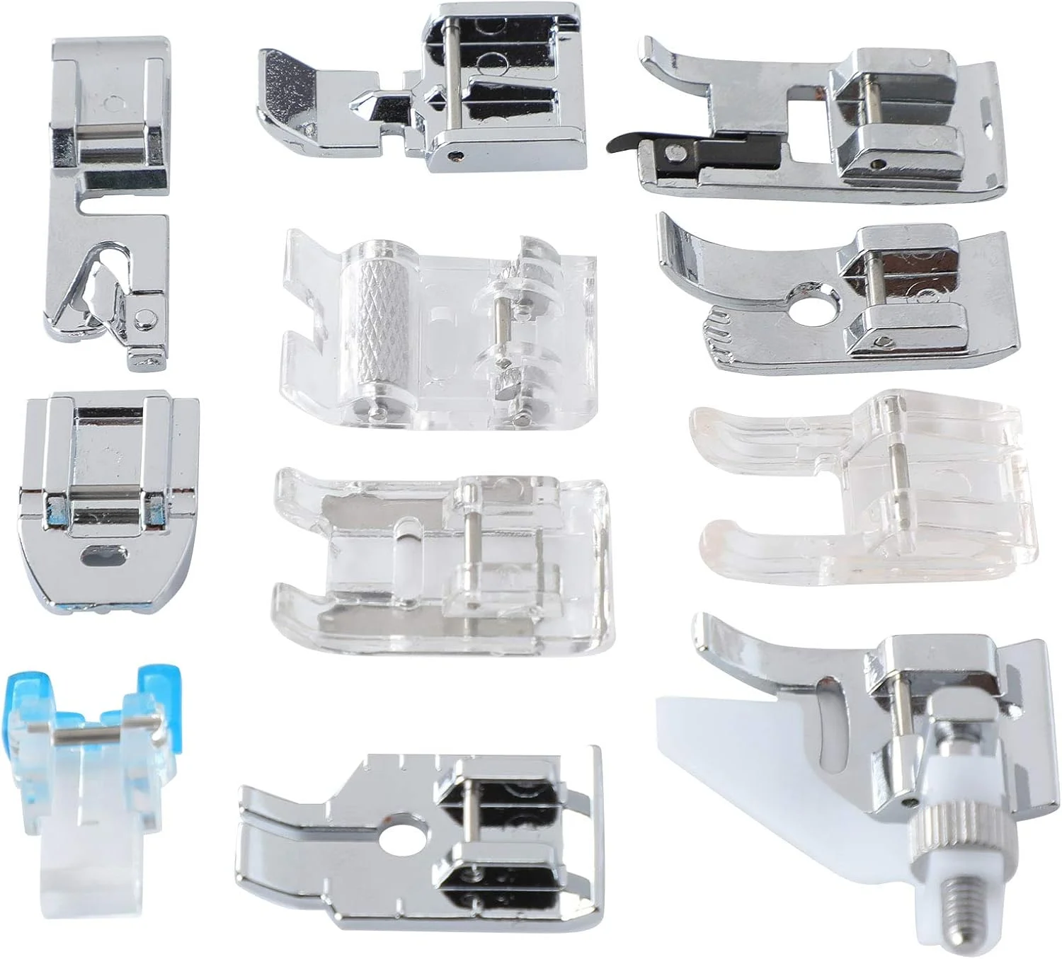 11 عدد پایه چرخ خیاطی چند منظوره خانگی مدل 505A برای دوخت زیپ مخفی و درزها 11 عدد پایه چرخ خیاطی چند منظوره خانگی مدل 505A برای دوخت زیپ مخفی و درزها