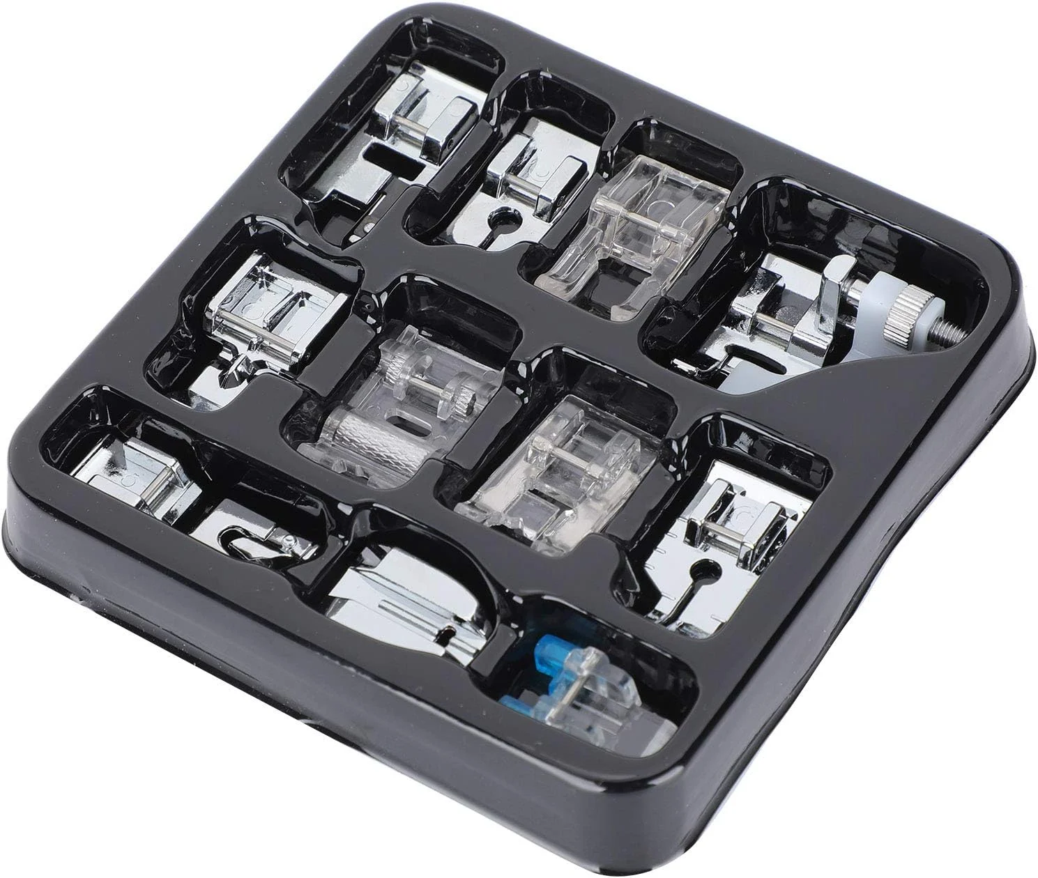 11 عدد پایه چرخ خیاطی چند منظوره خانگی مدل 505A برای دوخت زیپ مخفی و درزها 11 عدد پایه چرخ خیاطی چند منظوره خانگی مدل 505A برای دوخت زیپ مخفی و درزها