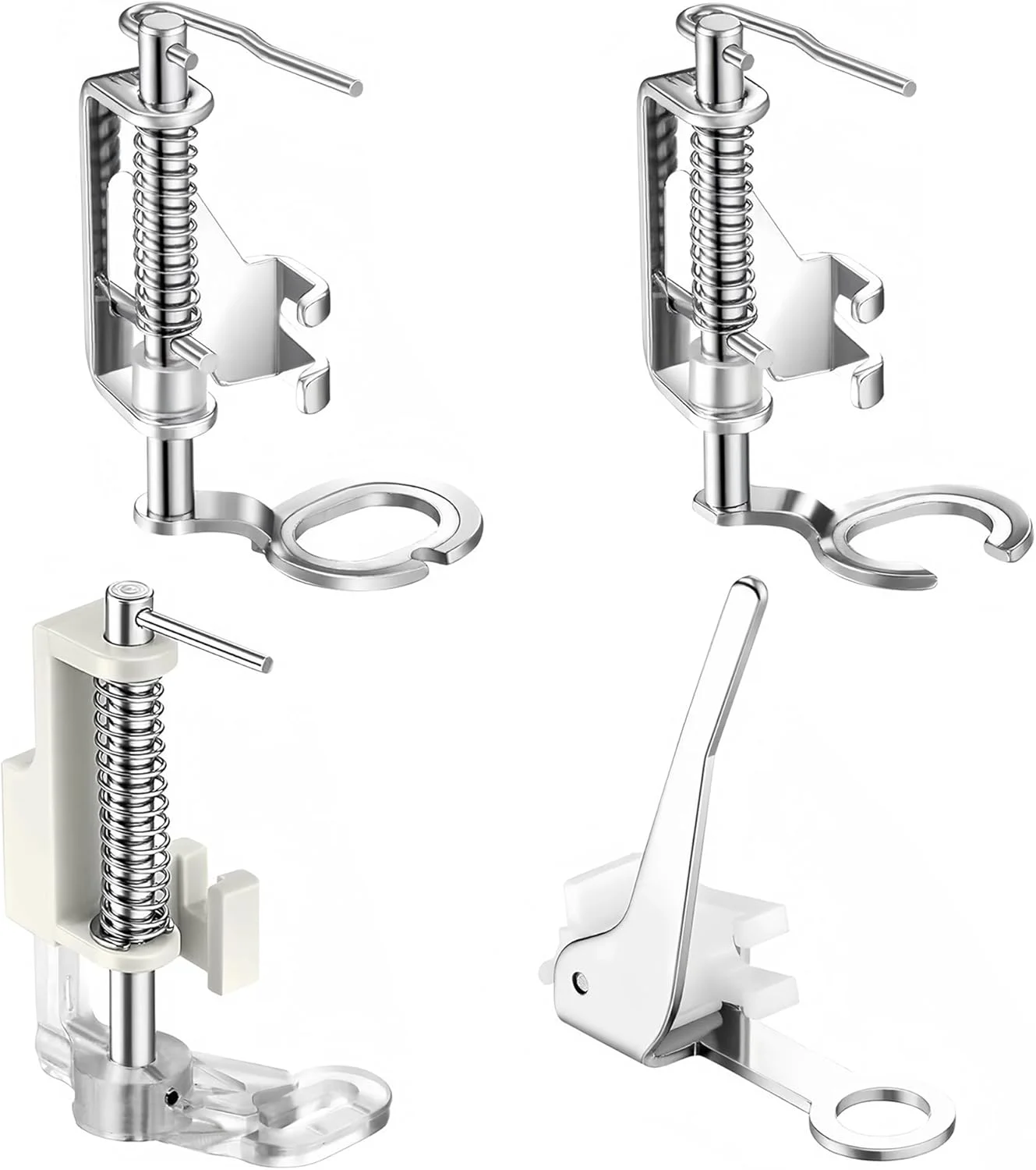 4 عدد پایه چرخ خیاطی، پایه حرکت آزاد برای چرخ خیاطی مناسب برای تمام چرخ خیاطی های پایه کوتاه، لوازم جانبی چرخ خیاطی برای Brother Singer Babylock و مناسب برای بیشتر مدل ها 4 عدد پایه چرخ خیاطی، پایه حرکت آزاد برای چرخ خیاطی مناسب برای تمام چرخ خیاطی های پایه کوتاه، لوازم جانبی چرخ خیاطی برای Brother Singer Babylock و مناسب برای بیشتر مدل ها