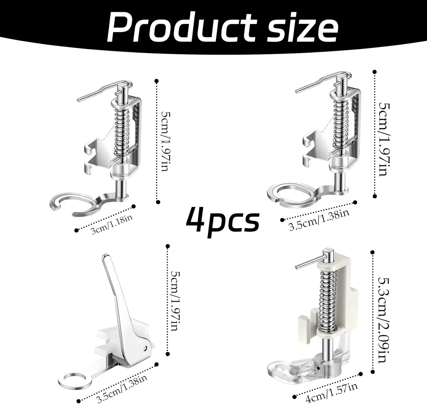 4 عدد پایه چرخ خیاطی، پایه حرکت آزاد برای چرخ خیاطی مناسب برای تمام چرخ خیاطی های پایه کوتاه، لوازم جانبی چرخ خیاطی برای Brother Singer Babylock و مناسب برای بیشتر مدل ها 4 عدد پایه چرخ خیاطی، پایه حرکت آزاد برای چرخ خیاطی مناسب برای تمام چرخ خیاطی های پایه کوتاه، لوازم جانبی چرخ خیاطی برای Brother Singer Babylock و مناسب برای بیشتر مدل ها