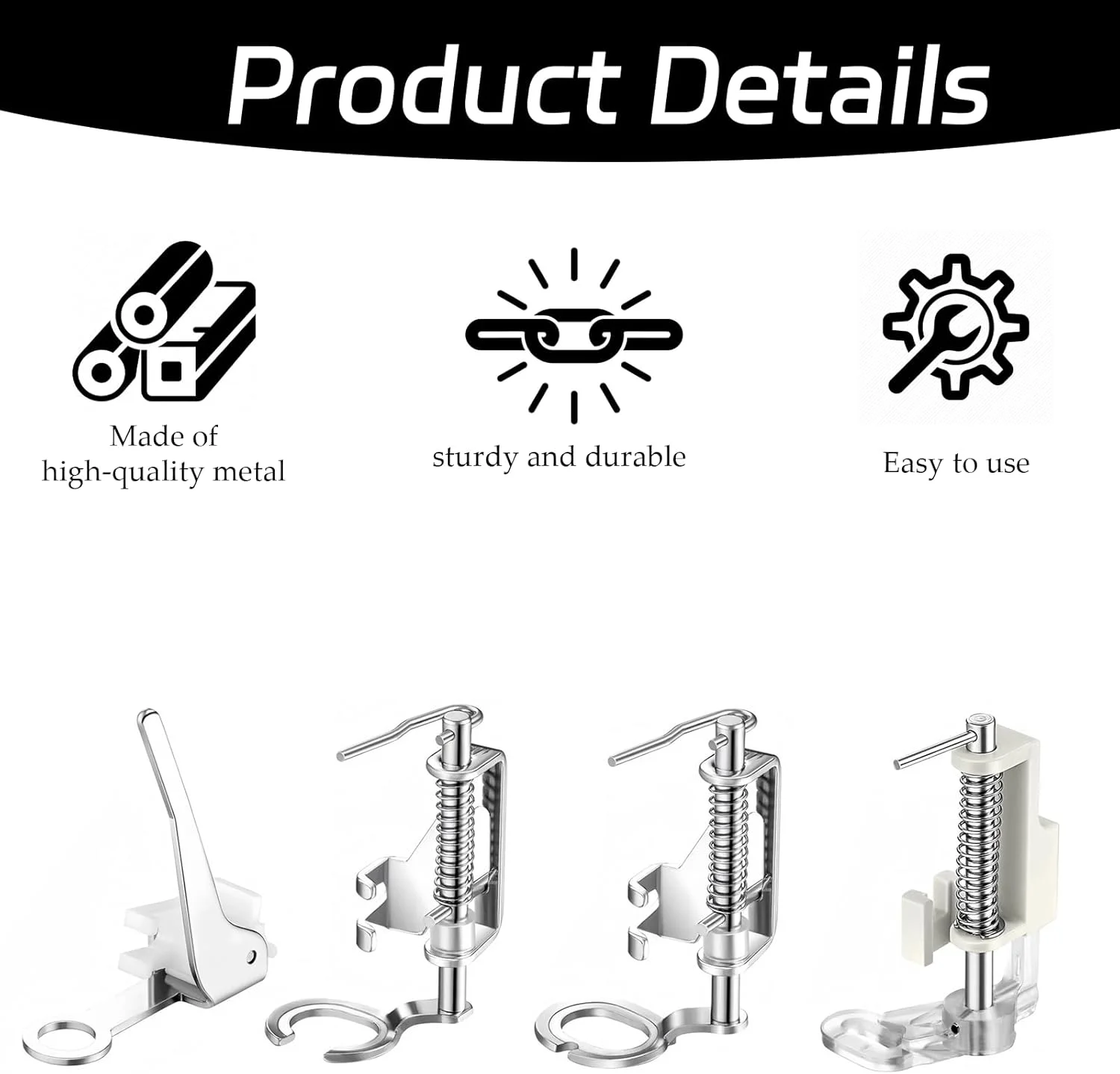 4 عدد پایه چرخ خیاطی، پایه حرکت آزاد برای چرخ خیاطی مناسب برای تمام چرخ خیاطی های پایه کوتاه، لوازم جانبی چرخ خیاطی برای Brother Singer Babylock و مناسب برای بیشتر مدل ها 4 عدد پایه چرخ خیاطی، پایه حرکت آزاد برای چرخ خیاطی مناسب برای تمام چرخ خیاطی های پایه کوتاه، لوازم جانبی چرخ خیاطی برای Brother Singer Babylock و مناسب برای بیشتر مدل ها