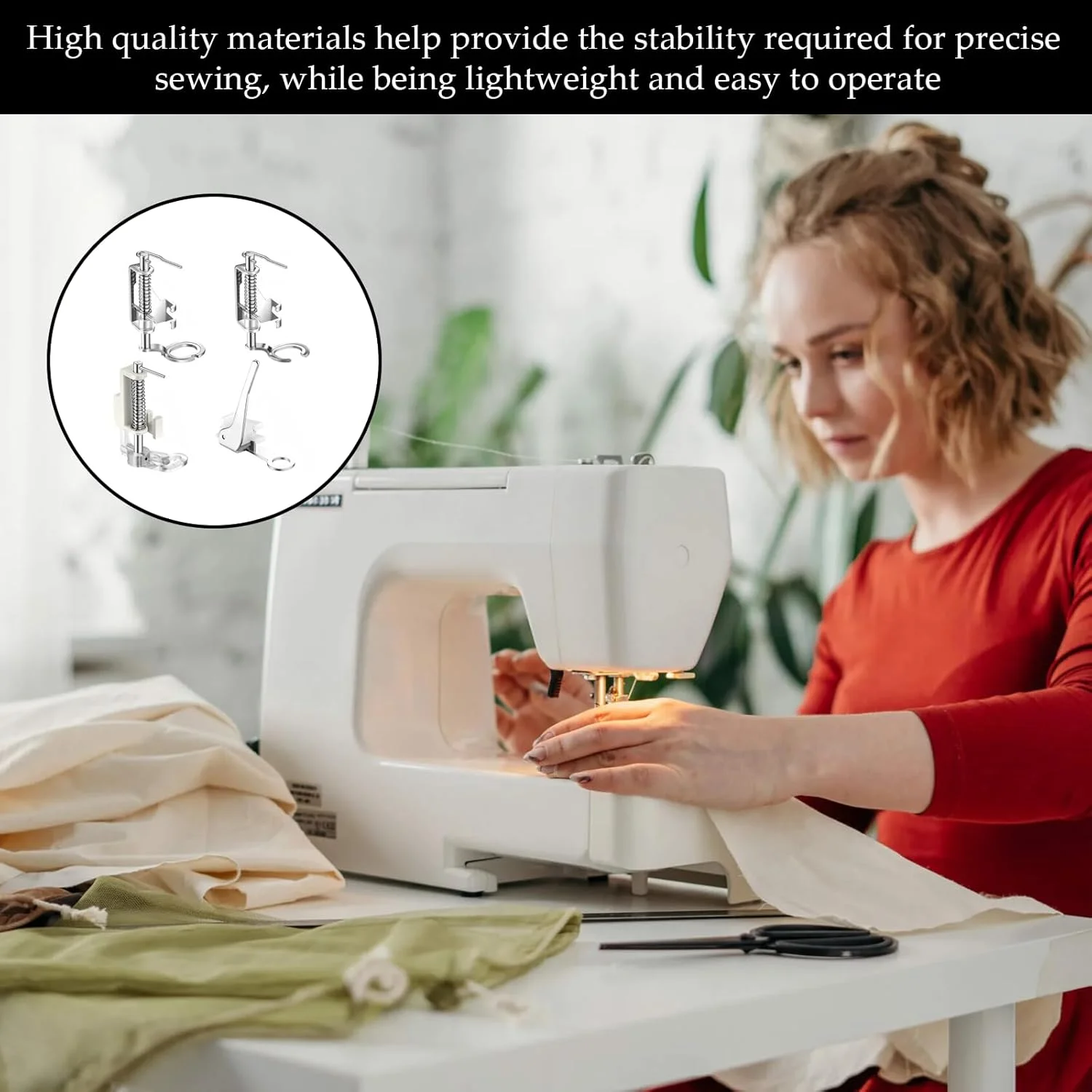 4 عدد پایه چرخ خیاطی، پایه حرکت آزاد برای چرخ خیاطی مناسب برای تمام چرخ خیاطی های پایه کوتاه، لوازم جانبی چرخ خیاطی برای Brother Singer Babylock و مناسب برای بیشتر مدل ها 4 عدد پایه چرخ خیاطی، پایه حرکت آزاد برای چرخ خیاطی مناسب برای تمام چرخ خیاطی های پایه کوتاه، لوازم جانبی چرخ خیاطی برای Brother Singer Babylock و مناسب برای بیشتر مدل ها