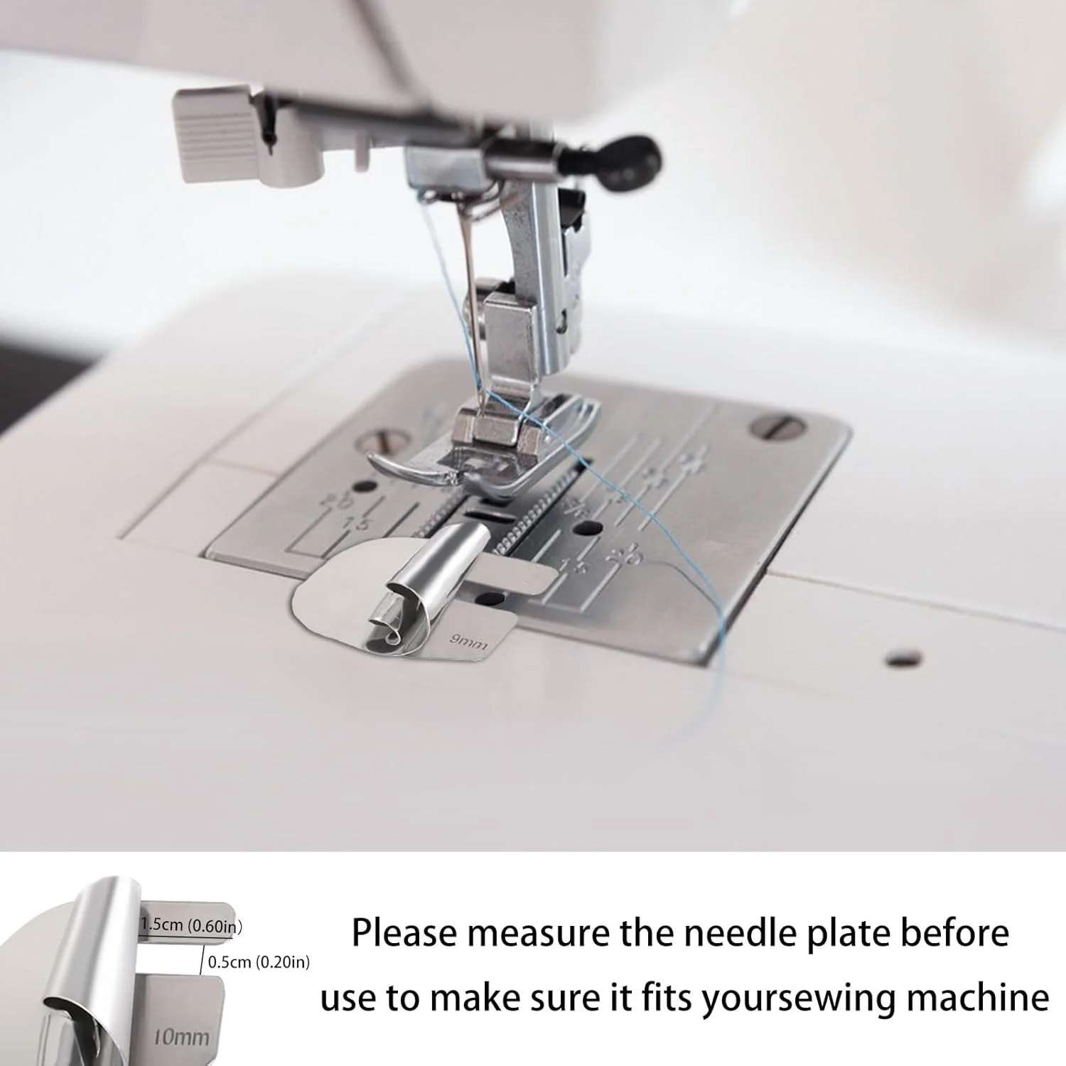 لوله حلزونی چرخ خیاطی، بسته 4 عددی کمک کننده چرخ خیاطی، پایه چرخ خیاطی حمل و نقل، پایه چرخ خیاطی برادر برای دوخت زیگزاگ، پایه لبه دوزی، پایه لبه رول شده، استیل ضد زنگ
