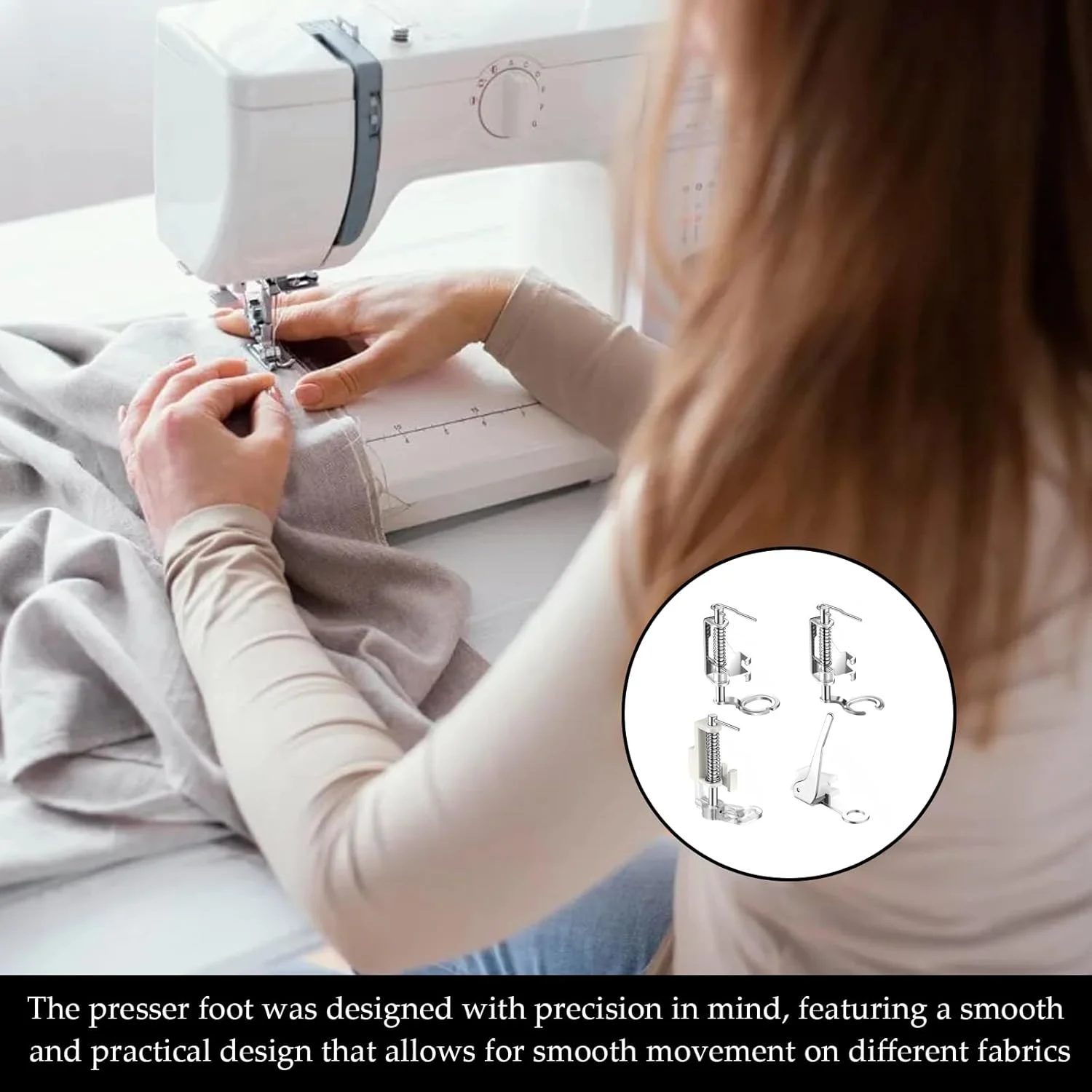 4 عدد پایه چرخ خیاطی، پایه حرکت آزاد برای چرخ خیاطی مناسب برای تمام چرخ خیاطی های پایه کوتاه، لوازم جانبی چرخ خیاطی برای Brother Singer Babylock و مناسب برای بیشتر مدل ها 4 عدد پایه چرخ خیاطی، پایه حرکت آزاد برای چرخ خیاطی مناسب برای تمام چرخ خیاطی های پایه کوتاه، لوازم جانبی چرخ خیاطی برای Brother Singer Babylock و مناسب برای بیشتر مدل ها