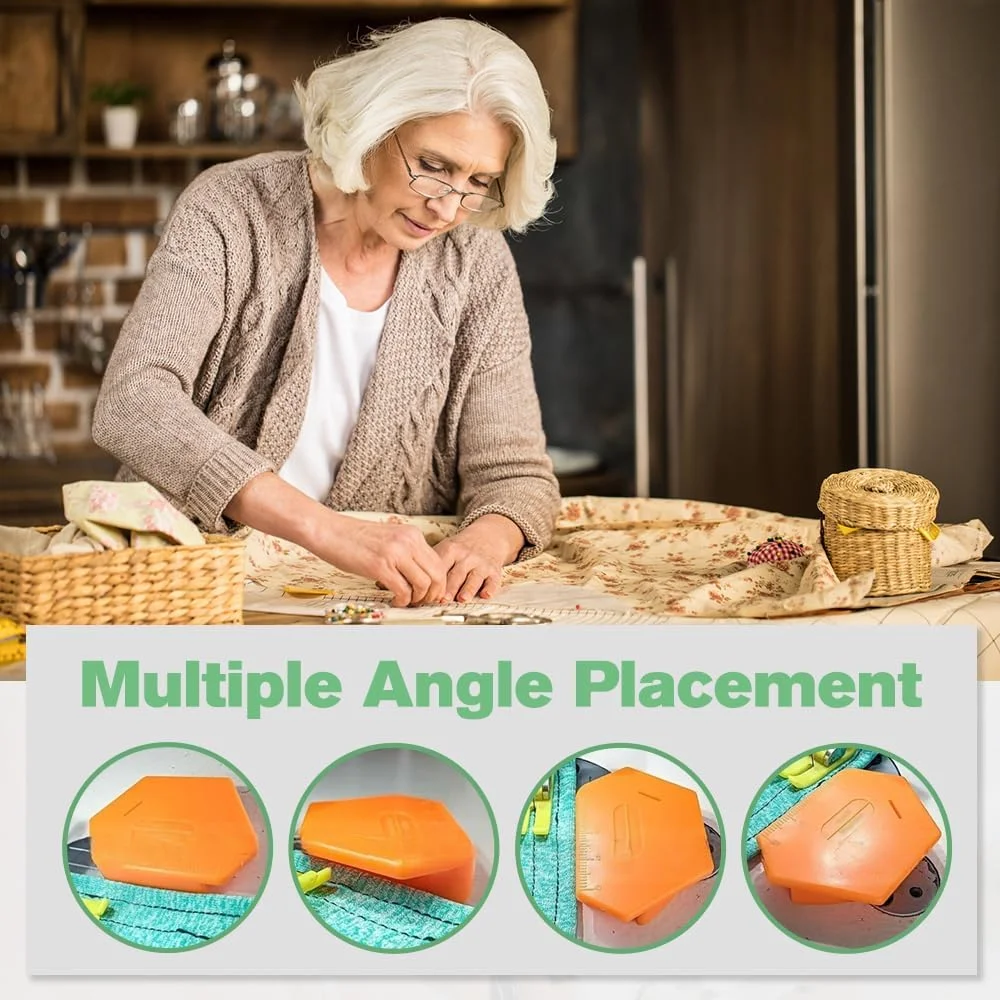 راهنمای درز مغناطیسی برای چرخ خیاطی، ابزار چند منظوره ارتقا یافته جدید، گیج مغناطیسی قوی چند ضلعی، راهنمای لبه دوزی چند منظوره با مقیاس، لوازم جانبی خیاطی (نارنجی) راهنمای درز مغناطیسی برای چرخ خیاطی، ابزار چند منظوره ارتقا یافته جدید، گیج مغناطیسی قوی چند ضلعی، راهنمای لبه دوزی چند منظوره با مقیاس، لوازم جانبی خیاطی (نارنجی)