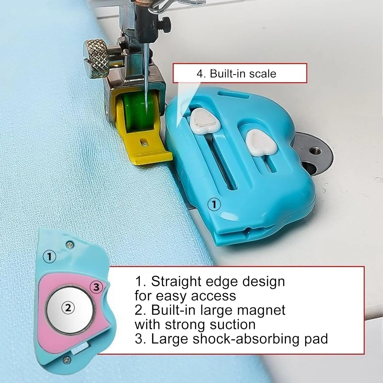 راهنمای درز مغناطیسی | راهنمای لبه چند منظوره با مقیاس، لوازم جانبی لحاف دوزی برای برش ابزار اتصال الگوهای پارچه هنرهای گلدوزی پروژه های خلاقانه زنان راهنمای درز مغناطیسی | راهنمای لبه چند منظوره با مقیاس، لوازم جانبی لحاف دوزی برای برش ابزار اتصال الگوهای پارچه هنرهای گلدوزی پروژه های خلاقانه زنان