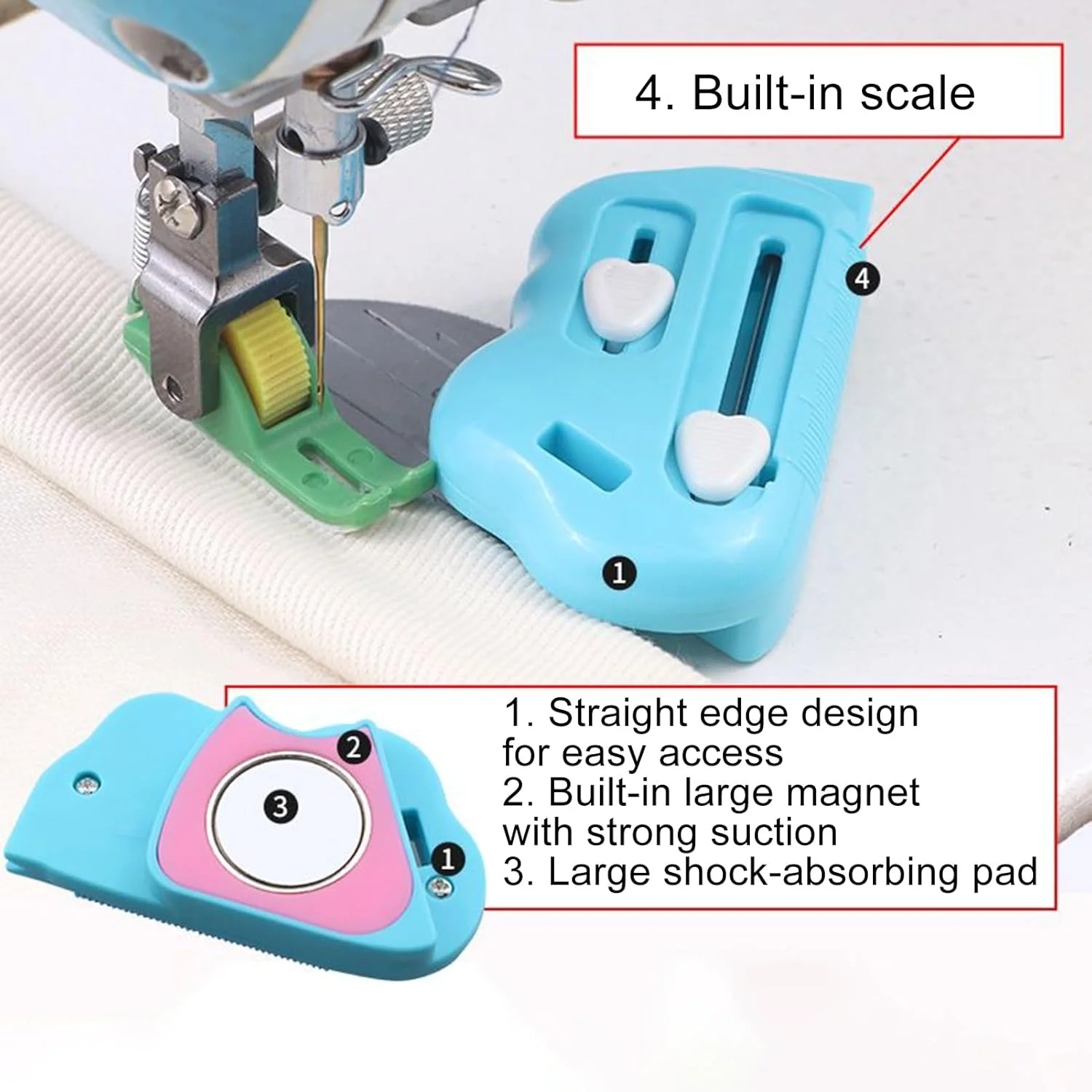 راهنمای درز مغناطیسی | راهنمای لبه چند منظوره با مقیاس، لوازم جانبی لحاف دوزی برای برش ابزار اتصال الگوهای پارچه هنرهای گلدوزی پروژه های خلاقانه زنان راهنمای درز مغناطیسی | راهنمای لبه چند منظوره با مقیاس، لوازم جانبی لحاف دوزی برای برش ابزار اتصال الگوهای پارچه هنرهای گلدوزی پروژه های خلاقانه زنان