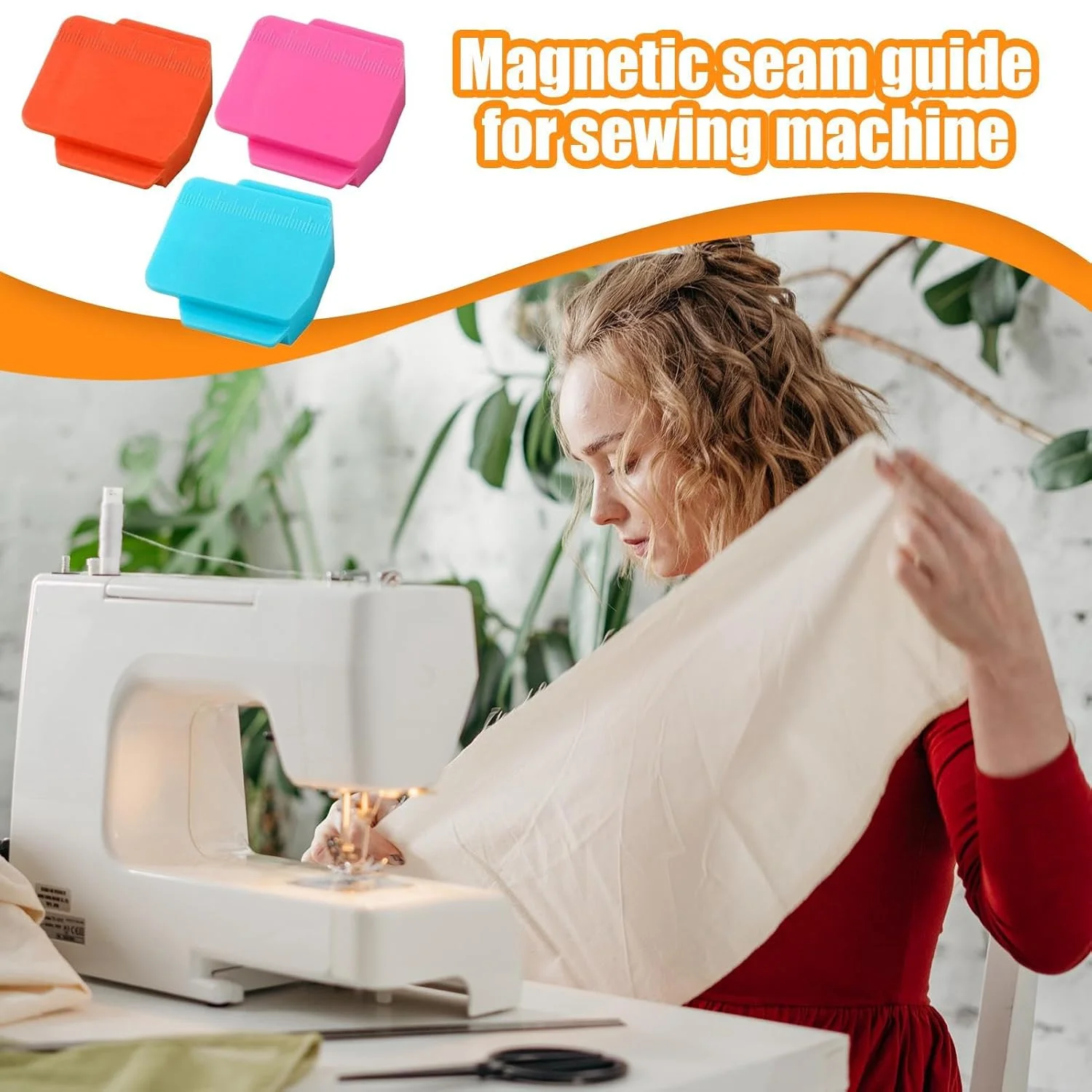 راهنمای مغناطیسی چرخ خیاطی - ابزار خیاطی دقیق با مقیاس، راهنمای درز برای خیاطی مبتدی برای اتصال، لباس دوزی، اتو کشی، گلدوزی، بافتنی، برش پارچه، تکه دوزی راهنمای مغناطیسی چرخ خیاطی - ابزار خیاطی دقیق با مقیاس، راهنمای درز برای خیاطی مبتدی برای اتصال، لباس دوزی، اتو کشی، گلدوزی، بافتنی، برش پارچه، تکه دوزی