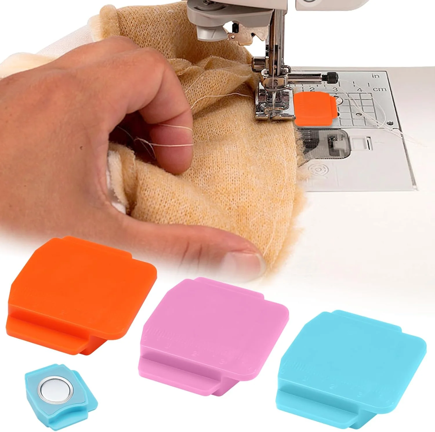 بسته 3 عددی راهنمای درز مغناطیسی، راهنمای درز مغناطیسی برای چرخ خیاطی، راهنمای درز مغناطیسی، جهانی، راهنمای درز مغناطیسی با مقیاس، لبه چند منظوره، راهنمای درز مغناطیسی برای مبتدیان