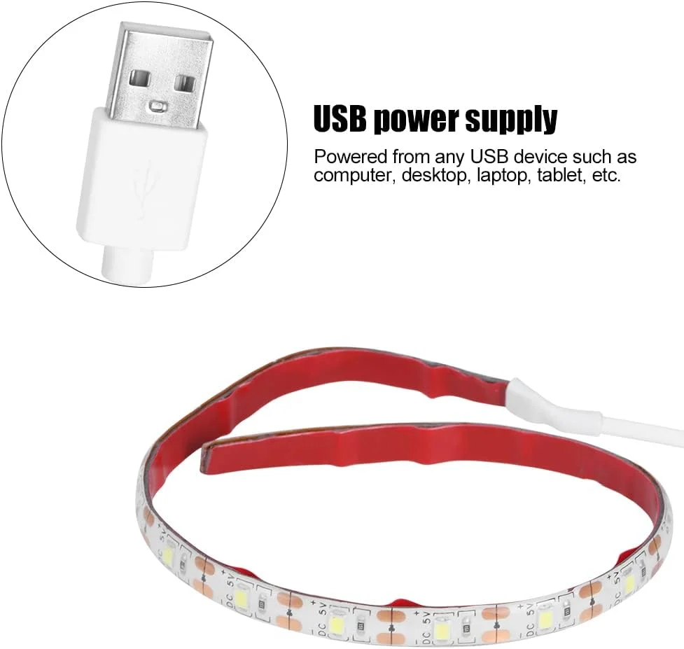 نوار چراغ خیاطی 18LED Marhynchus، لامپ 30 سانتی متری با منبع تغذیه USB برای میز کار صنایع دستی با مواد ایمن (6500K) نوار چراغ خیاطی 18LED Marhynchus، لامپ 30 سانتی متری با منبع تغذیه USB برای میز کار صنایع دستی با مواد ایمن (6500K)