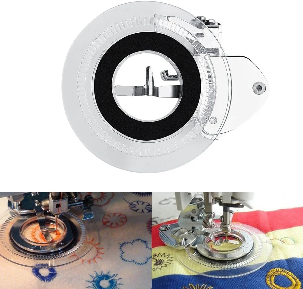 پایه چرخ خیاطی چند منظوره طرح گل برای گلدوزی و دوخت دایره ای پایه چرخ خیاطی چند منظوره طرح گل برای گلدوزی و دوخت دایره ای