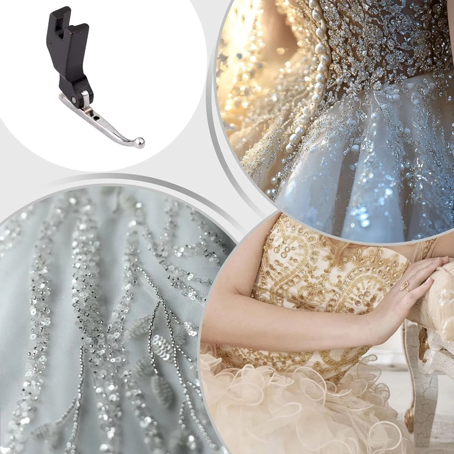 پایه دوخت لباس عروس | پایه دوخت پارچه، ابزار چند منظوره لحاف دوزی و دوخت مستقیم برای استفاده در منزل، کارگاه و صنعت، مناسب برای پولک دوزی و منجوق دوزی پایه دوخت لباس عروس | پایه دوخت پارچه، ابزار چند منظوره لحاف دوزی و دوخت مستقیم برای استفاده در منزل، کارگاه و صنعت، مناسب برای پولک دوزی و منجوق دوزی