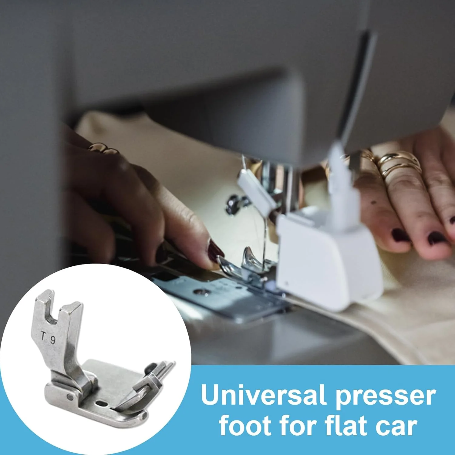 پایه لب تو (تو لبه) چرخ خیاطی، راهنمای درز فولادی دقیق برای خیاطی، پایه فشرده موقعیت دهی برای لبه دوزی لحاف، پیراهن، شلوار، ملحفه پایه لب تو (تو لبه) چرخ خیاطی، راهنمای درز فولادی دقیق برای خیاطی، پایه فشرده موقعیت دهی برای لبه دوزی لحاف، پیراهن، شلوار، ملحفه