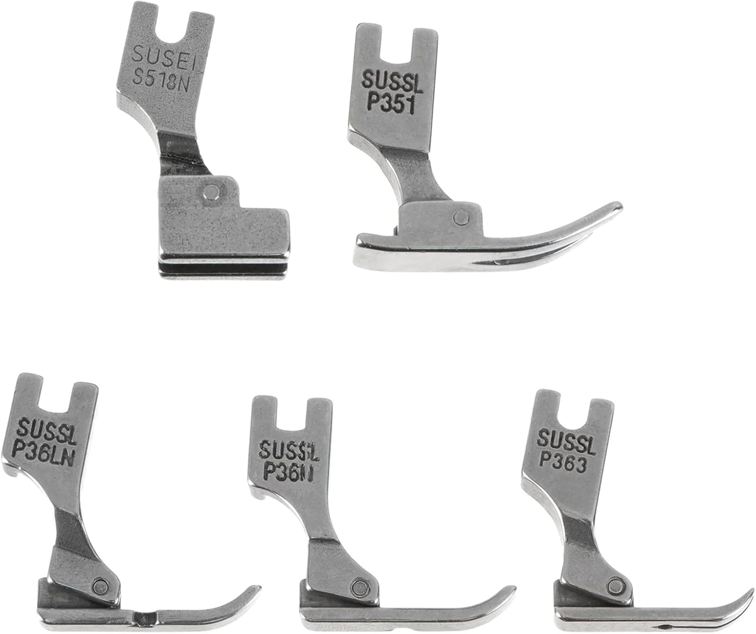 پایه های دوخت 5 عددی برای چرخ خیاطی صنعتی Juki مدل های S518NS P36LN P36N P35 P363 (نقره ای) پایه های دوخت 5 عددی برای چرخ خیاطی صنعتی Juki مدل های S518NS P36LN P36N P35 P363 (نقره ای)