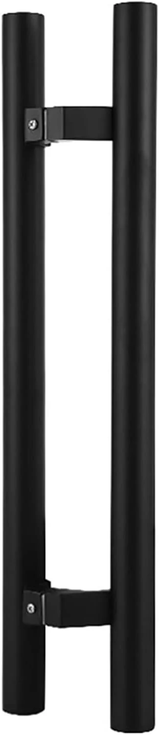 دستگیره درب سخت افزاری، دستگیره کشویی درب منزل، اداره، هتل، درب شیشه ای، درب چوبی، درب فلزی، لوله گرد استیل - 2 رنگ، 9 سایز، B-800×600mm