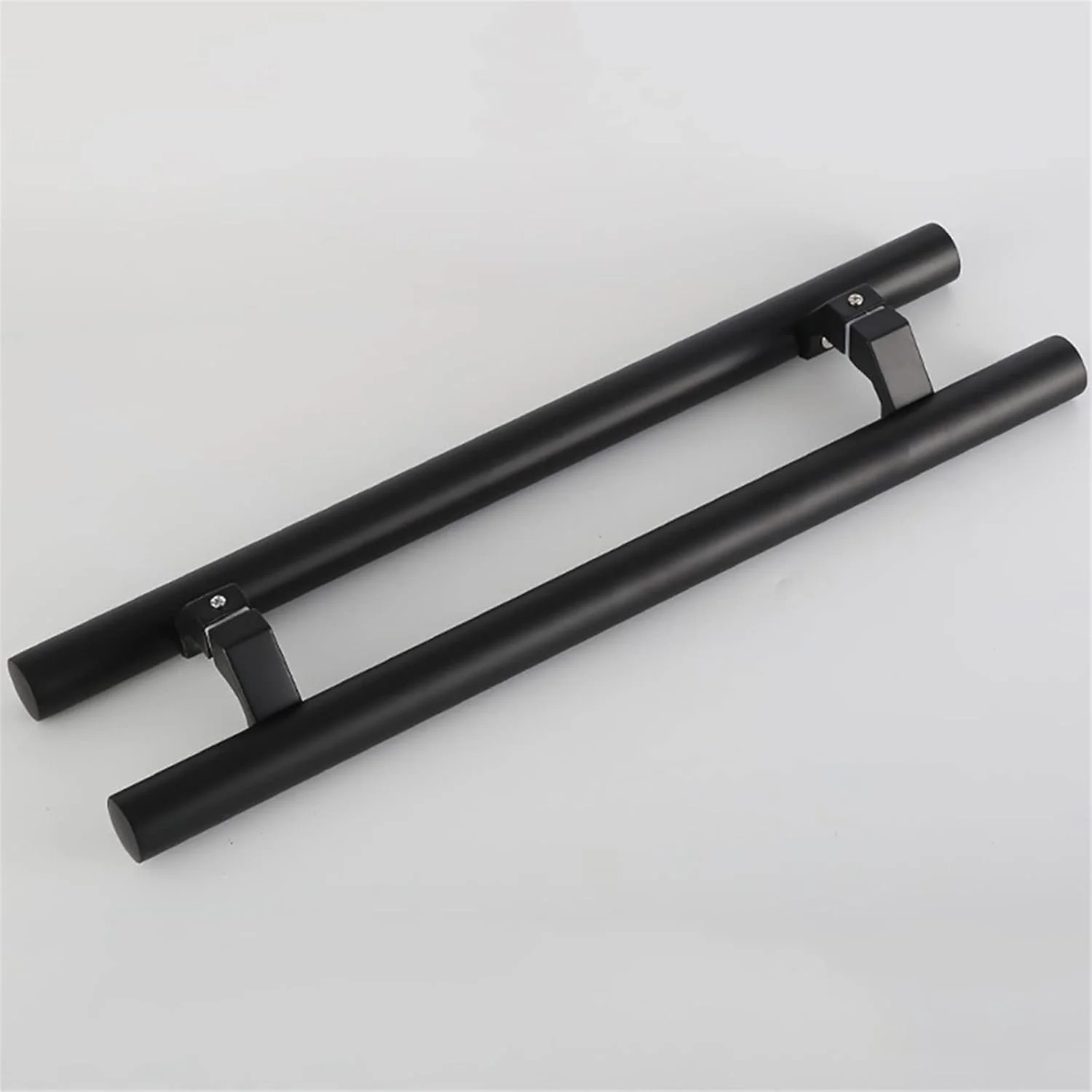 دستگیره درب سخت افزاری، دستگیره کشویی درب منزل، اداره، هتل، درب شیشه ای، درب چوبی، درب فلزی، لوله گرد استیل - 2 رنگ، 9 سایز، B-800×600mm