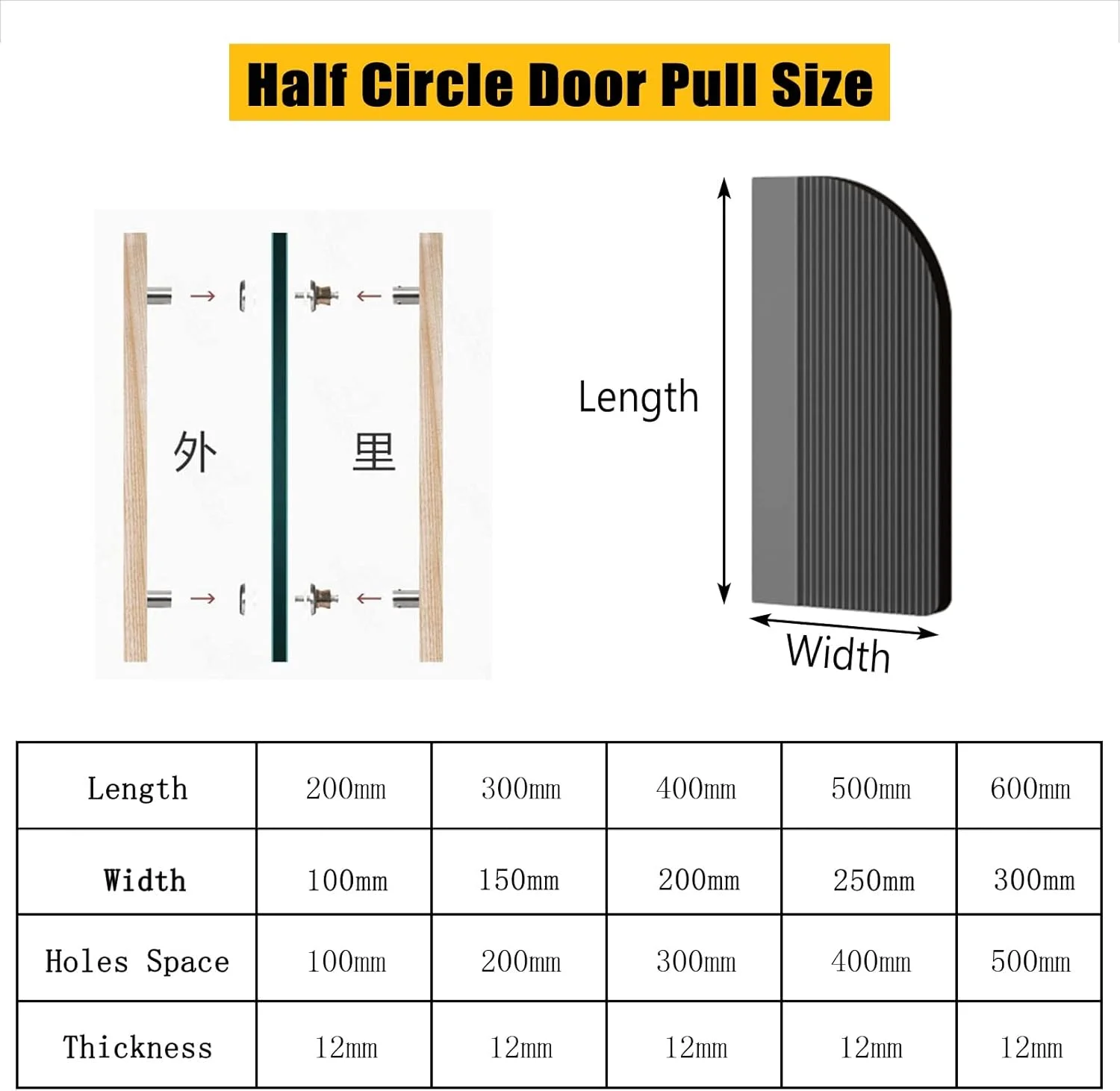 دستگیره درب کشویی انبار، ست دستگیره درب شیشه ای، دستگیره های کششی آلومینیومی سنگین تجاری، دستگیره های تزئینی درب ورودی با واشر، 20 30 40 50 60، مس قرمز - طول 30 سانتی متر / 11.8 اینچ دستگیره درب کشویی انبار، ست دستگیره درب شیشه ای، دستگیره های کششی آلومینیومی سنگین تجاری، دستگیره های تزئینی درب ورودی با واشر، 20 30 40 50 60، مس قرمز - طول 30 سانتی متر / 11.8 اینچ