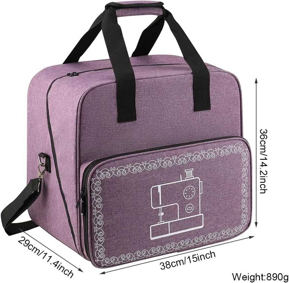 کیف چرخ خیاطی QIUPFGUT، کیف حمل و نقل و نگهداری چرخ خیاطی، کیف دستی برای چرخ خیاطی، کیف چرخ خیاطی سازگار با اکثر چرخ خیاطی های استاندارد کیف چرخ خیاطی QIUPFGUT، کیف حمل و نقل و نگهداری چرخ خیاطی، کیف دستی برای چرخ خیاطی، کیف چرخ خیاطی سازگار با اکثر چرخ خیاطی های استاندارد