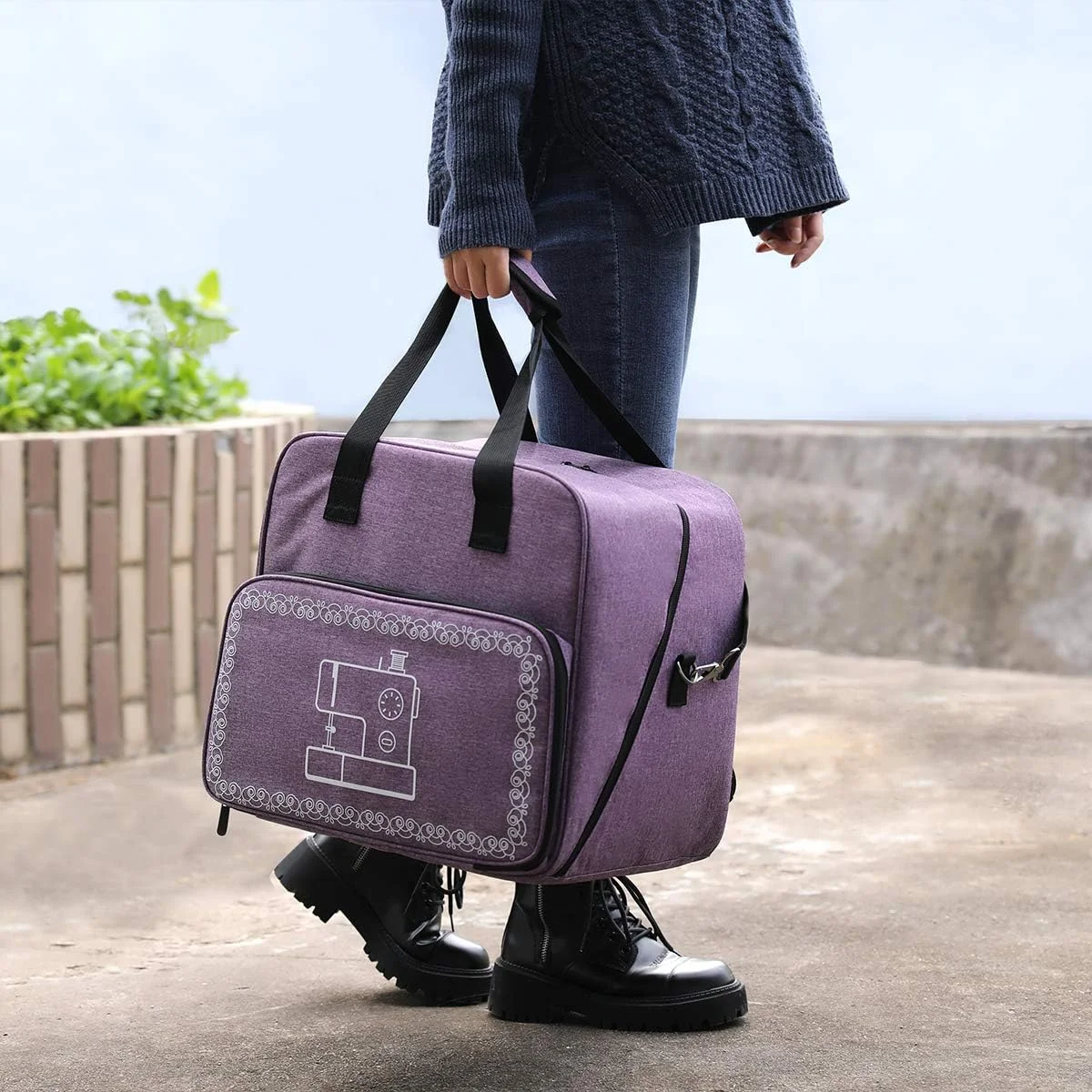 کیف چرخ خیاطی QIUPFGUT، کیف حمل و نقل و نگهداری چرخ خیاطی، کیف دستی برای چرخ خیاطی، کیف چرخ خیاطی سازگار با اکثر چرخ خیاطی های استاندارد کیف چرخ خیاطی QIUPFGUT، کیف حمل و نقل و نگهداری چرخ خیاطی، کیف دستی برای چرخ خیاطی، کیف چرخ خیاطی سازگار با اکثر چرخ خیاطی های استاندارد