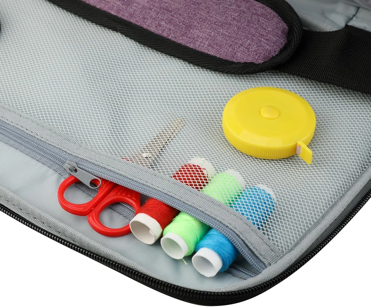 کیف چرخ خیاطی QIUPFGUT، کیف حمل و نقل و نگهداری چرخ خیاطی، کیف دستی برای چرخ خیاطی، کیف چرخ خیاطی سازگار با اکثر چرخ خیاطی های استاندارد کیف چرخ خیاطی QIUPFGUT، کیف حمل و نقل و نگهداری چرخ خیاطی، کیف دستی برای چرخ خیاطی، کیف چرخ خیاطی سازگار با اکثر چرخ خیاطی های استاندارد