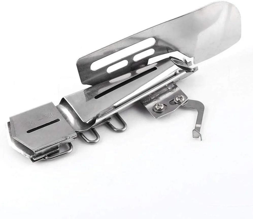 یک عدد پوشه صحافی درز مسطح برای استفاده در ماشین های دوخت صنعتی، اتصال پایه فشار دهنده لبه صاف، صحافی نوار یک عدد پوشه صحافی درز مسطح برای استفاده در ماشین های دوخت صنعتی، اتصال پایه فشار دهنده لبه صاف، صحافی نوار