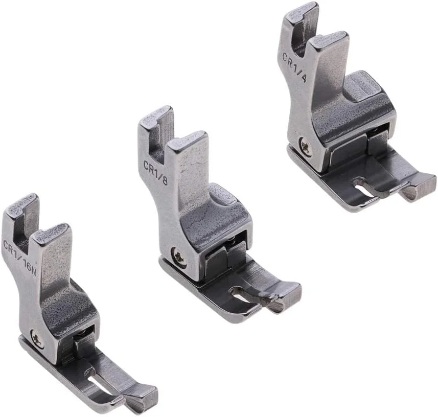 ست 3 عددی پایه چرخ خیاطی لبه دوزی با لولای بالا و راهنمای سمت راست (1/4 اینچ، 1/8 اینچ، 1/16 اینچ) ست 3 عددی پایه چرخ خیاطی لبه دوزی با لولای بالا و راهنمای سمت راست (1/4 اینچ، 1/8 اینچ، 1/16 اینچ)