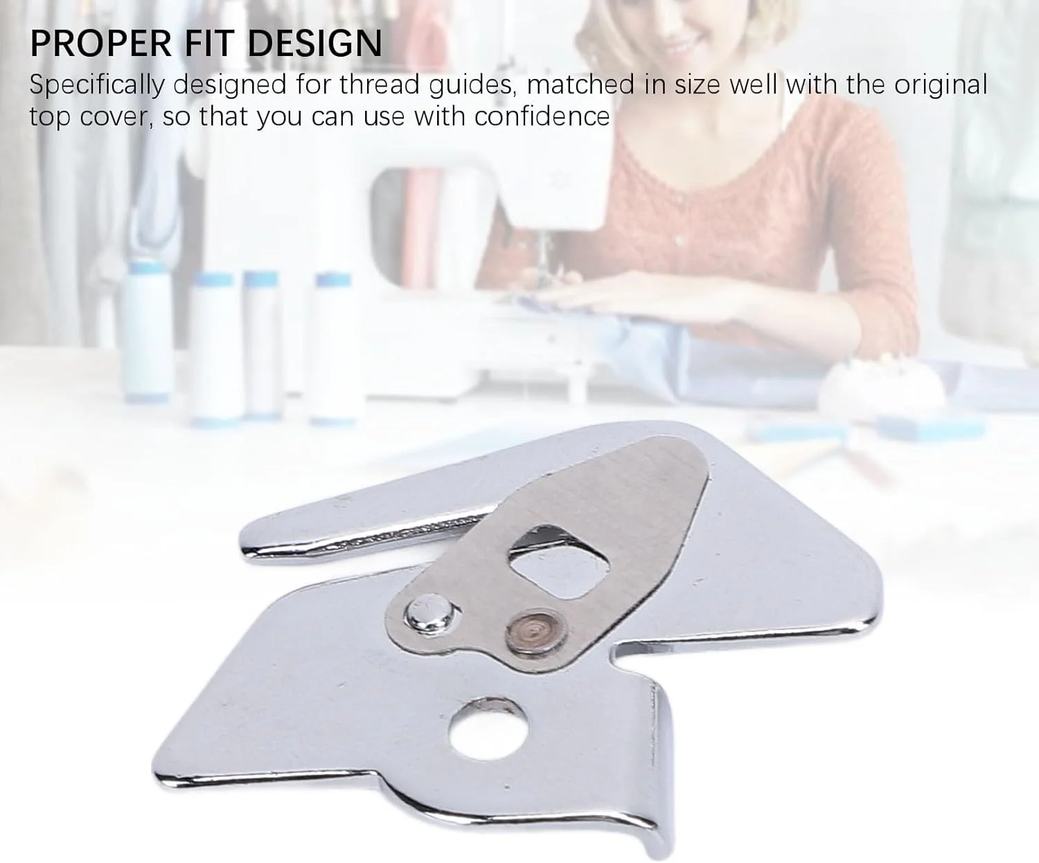 روکش بالایی راهنمای نخ چرخ خیاطی، جایگزینی لوازم جانبی چرخ خیاطی آهنی برای مدل های 1102 1106 1116 1130 3709 3722، نصب ساده، طراحی مناسب روکش بالایی راهنمای نخ چرخ خیاطی، جایگزینی لوازم جانبی چرخ خیاطی آهنی برای مدل های 1102 1106 1116 1130 3709 3722، نصب ساده، طراحی مناسب