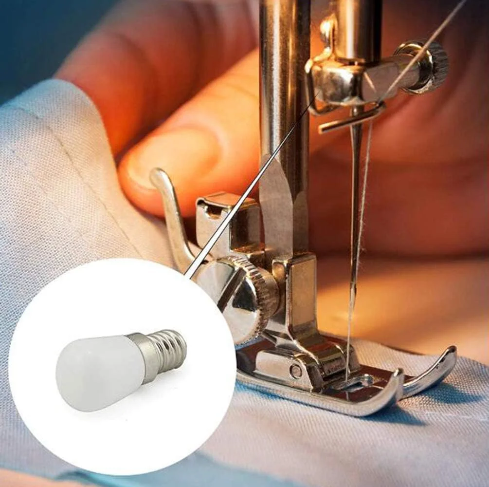لامپ ال ای دی چرخ خیاطی E14 3W AC110V با زاویه 360 درجه ضد آب برای یخچال/چرخ خیاطی/تراش، سفید سرد (5 عدد) لامپ ال ای دی چرخ خیاطی E14 3W AC110V با زاویه 360 درجه ضد آب برای یخچال/چرخ خیاطی/تراش، سفید سرد (5 عدد)